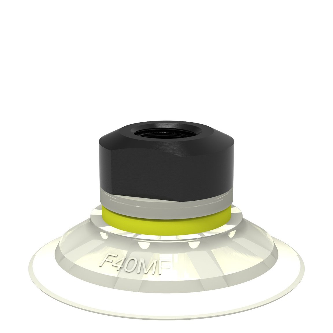 Saugnapf F40MF Thermoplastisches Polyurethan, 1/8" NPSF Innengewinde, mit Filtersieb - 1