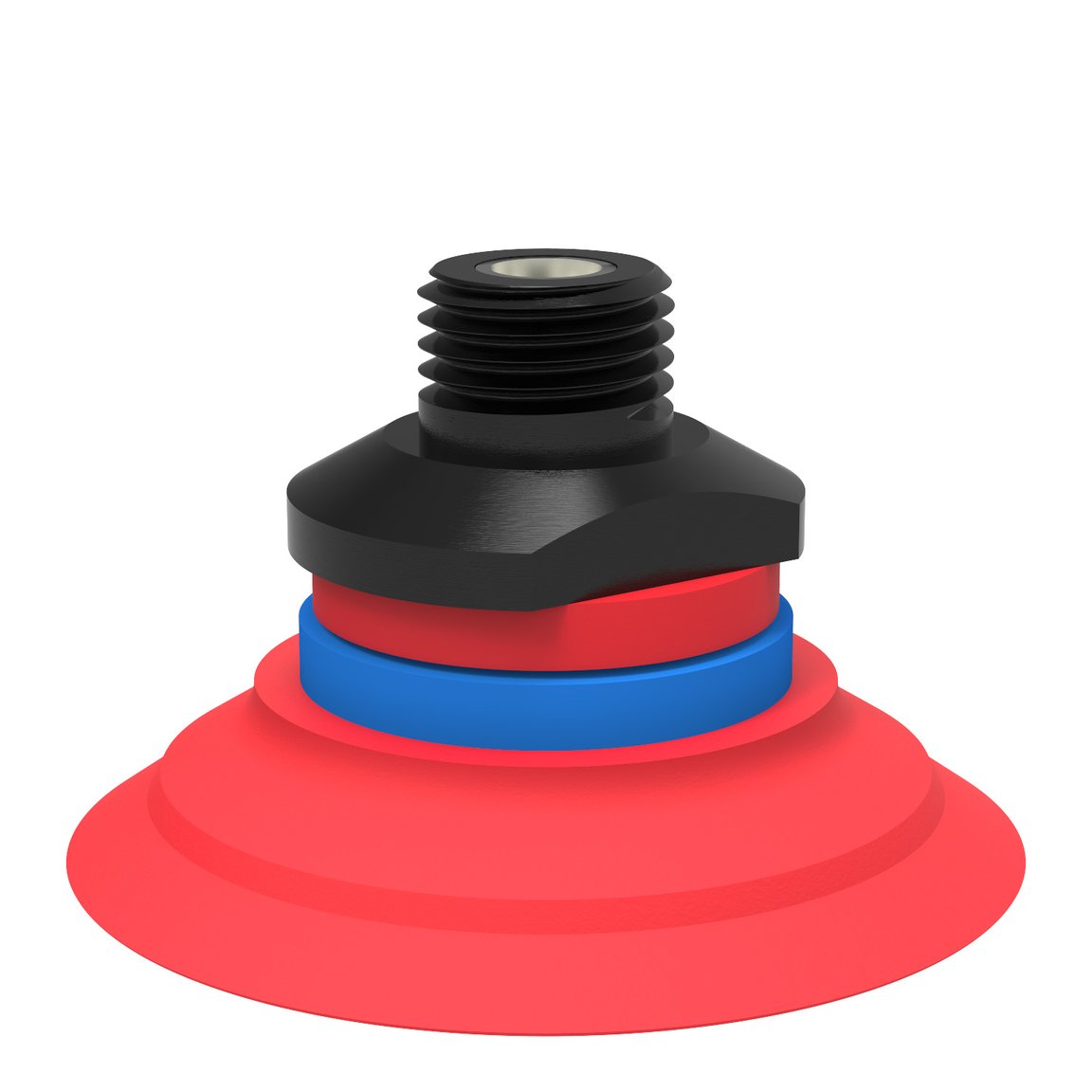Suction cup F50-2 Silicone, 1/4" NPT male, with mesh filter - 1