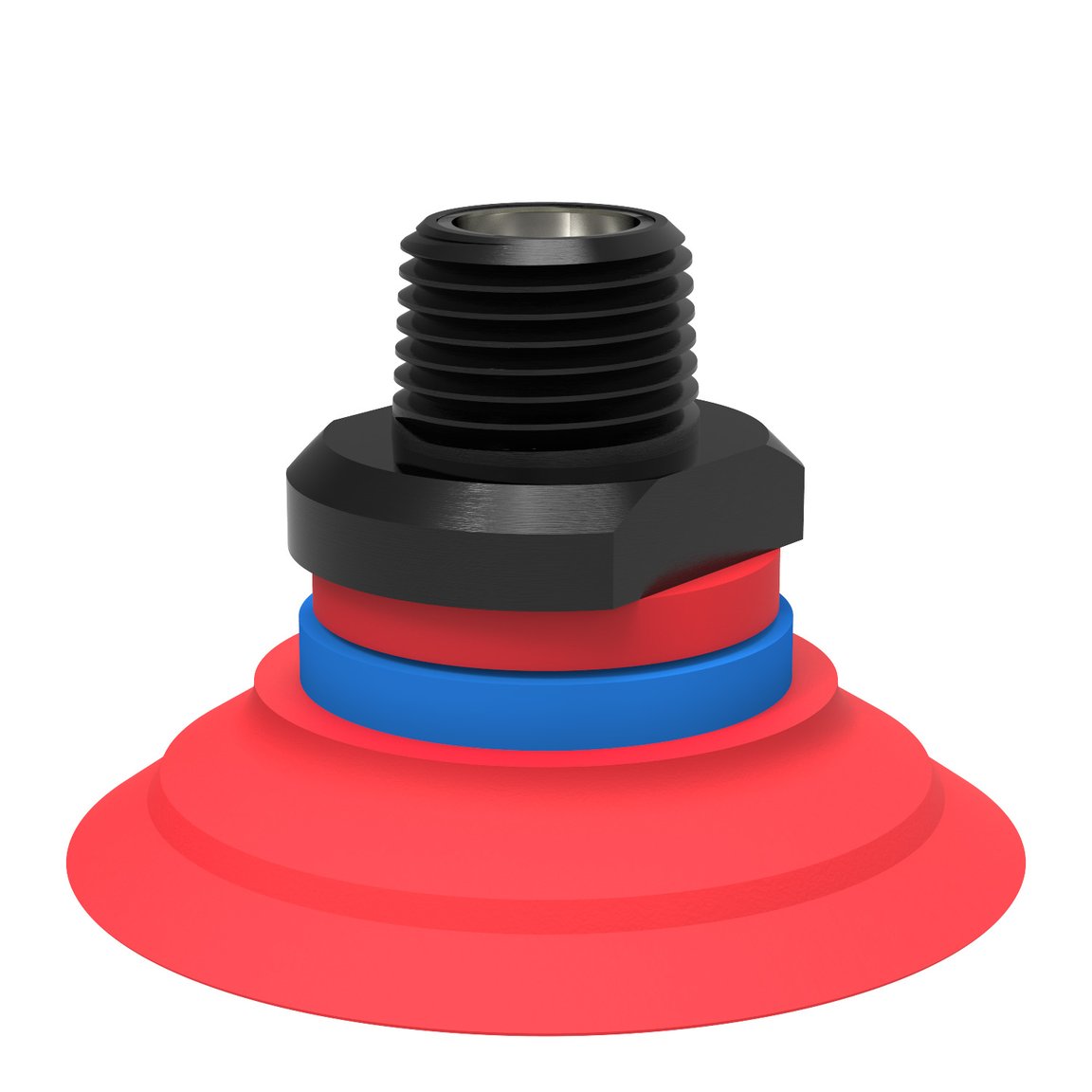Suction cup F50-2 Silicone, NPT3/8" male, with mesh filter - 1