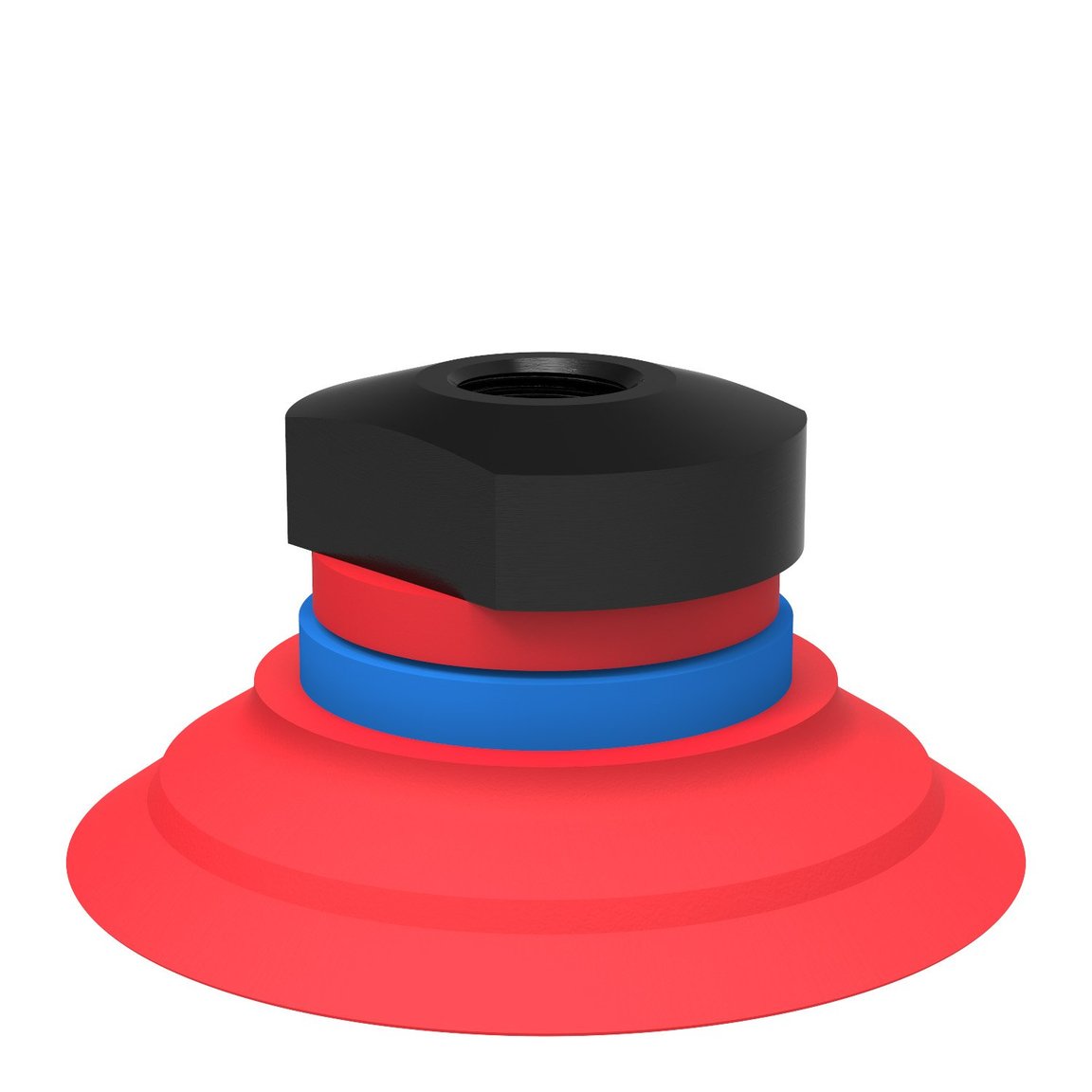 Suction cup F50-2 Silicone, 1/8" NPSF female, with mesh filter - 1