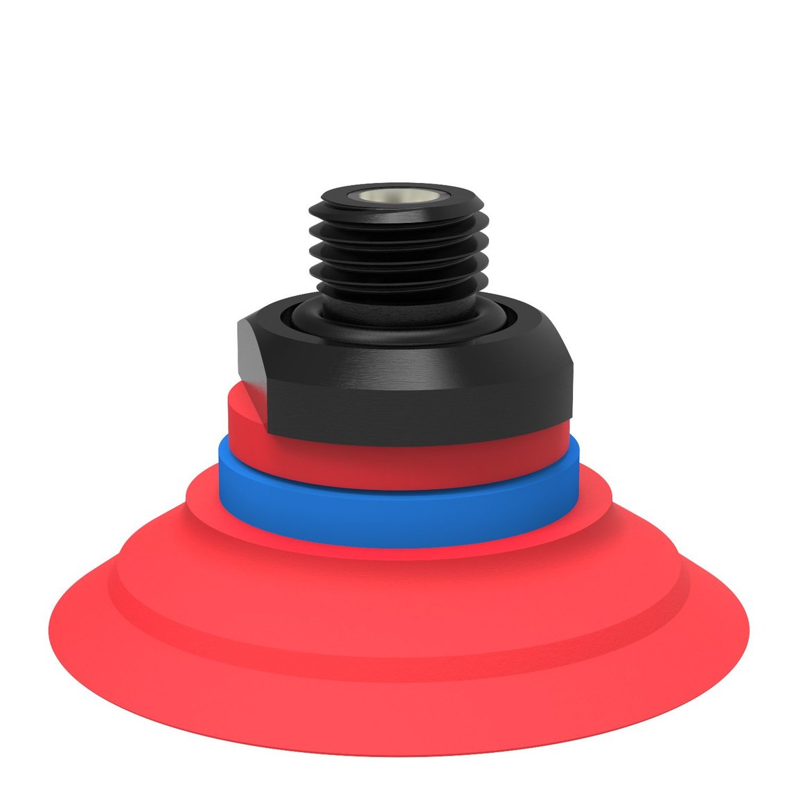 Suction cup F50-2 Silicone, G1/4" male, with mesh filter and dual flow control valve - 1