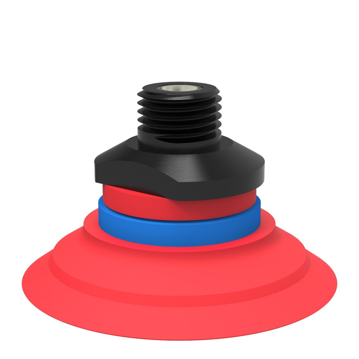 Suction cup F50-2 Silicone, 1/4" NPT male, with dual flow control valve - 1