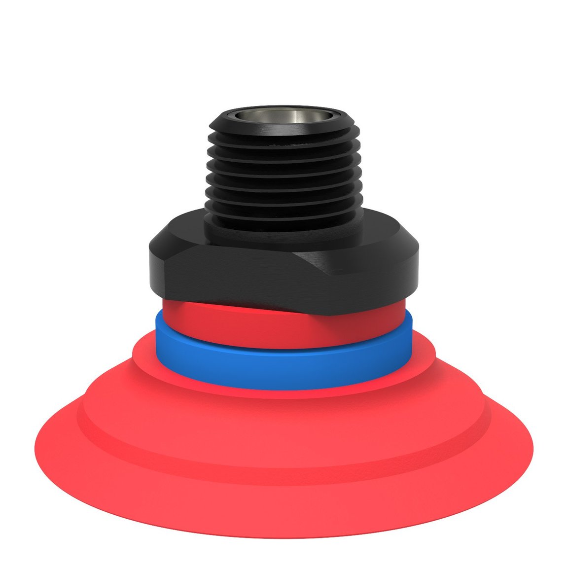 Suction cup F50-2 Silicone, NPT3/8" male, with dual flow control valve - 1