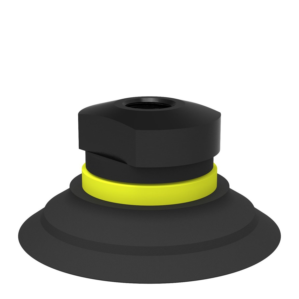 Saugnapf F50-2 Nitril-PVC, 1/8" NPSF Innengewinde, mit Filtersieb