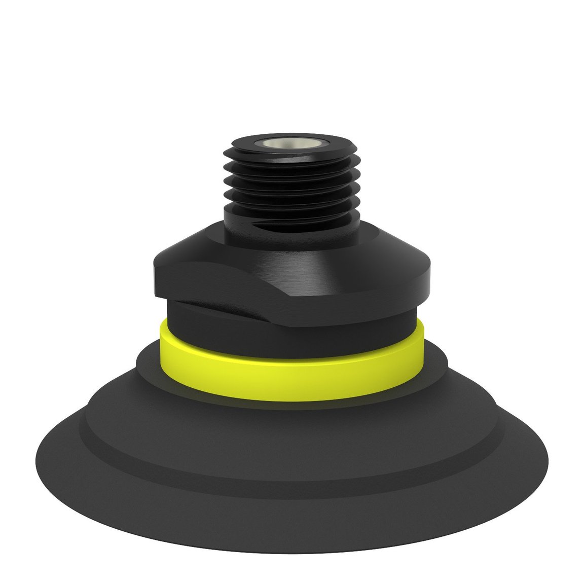 Suction cup F50-2 Nitrile-PVC, 1/4" NPT male, with dual flow control valve - 1