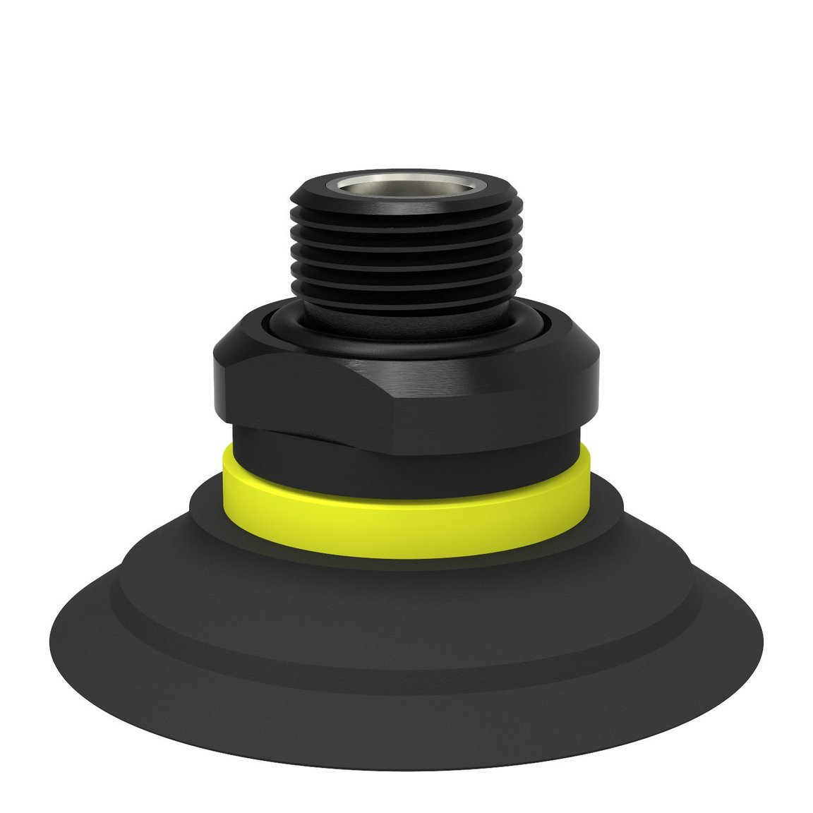 Suction cup F50-2 Nitrile-PVC, G3/8" male, with mesh filter and dual flow control valve - 1