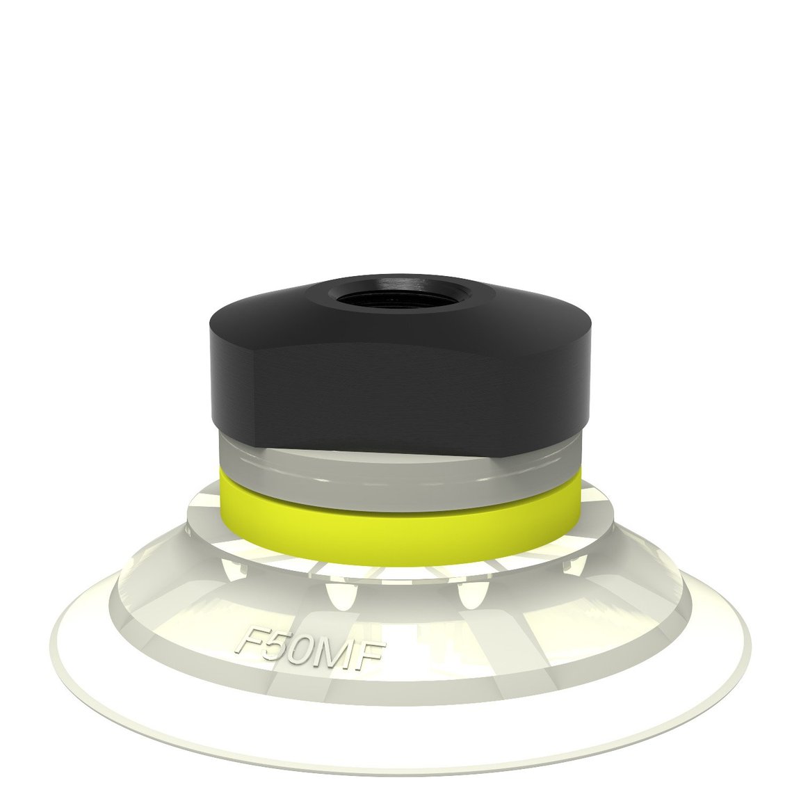 Suction cup F50MF Thermoelastic polyurethane, 1/8" NPSF female, with mesh filter