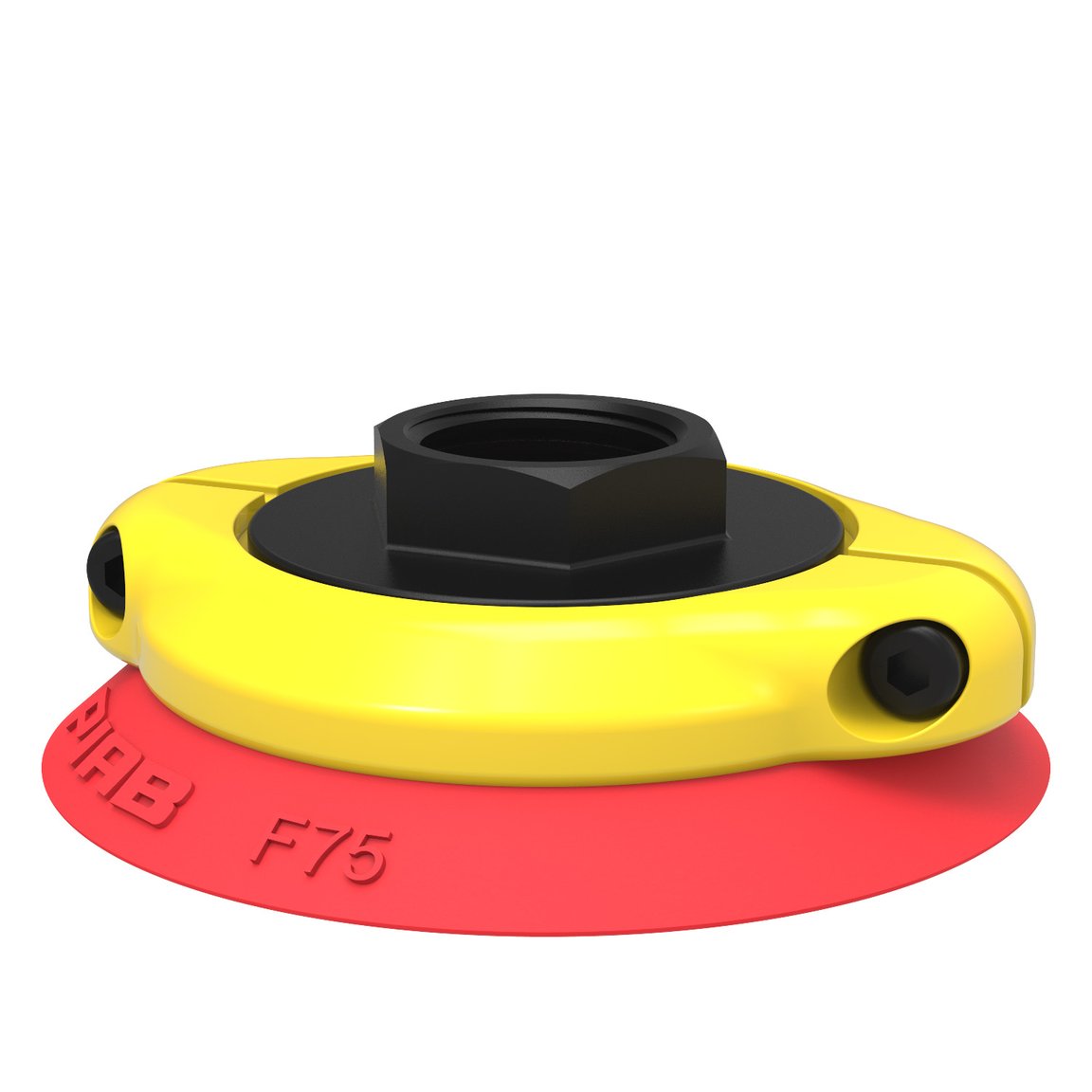 Suction cup F75 Silicone, G1/2" female, with mesh filter - 1