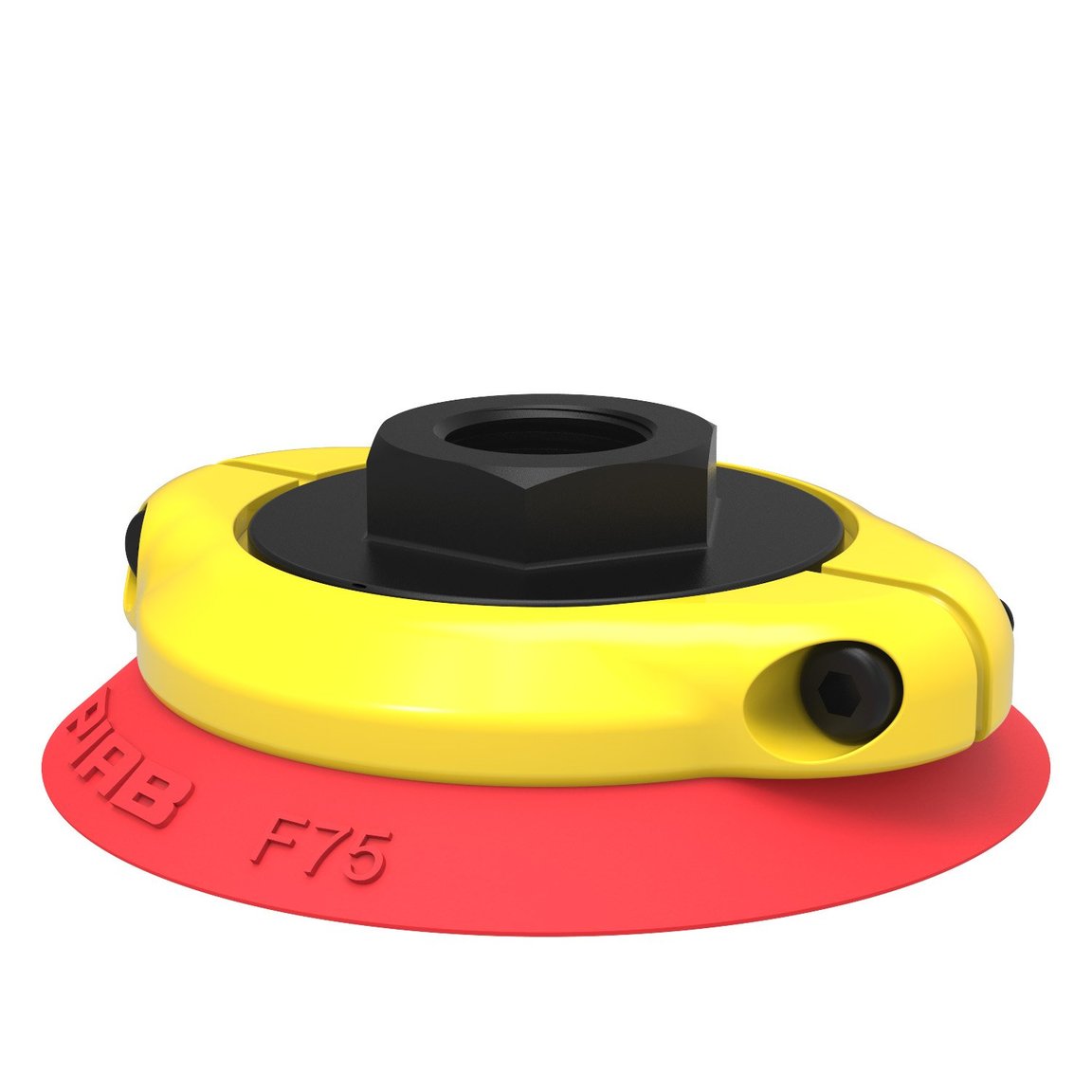 Suction cup F75 Silicone, G3/8" female, with cone valve - 1