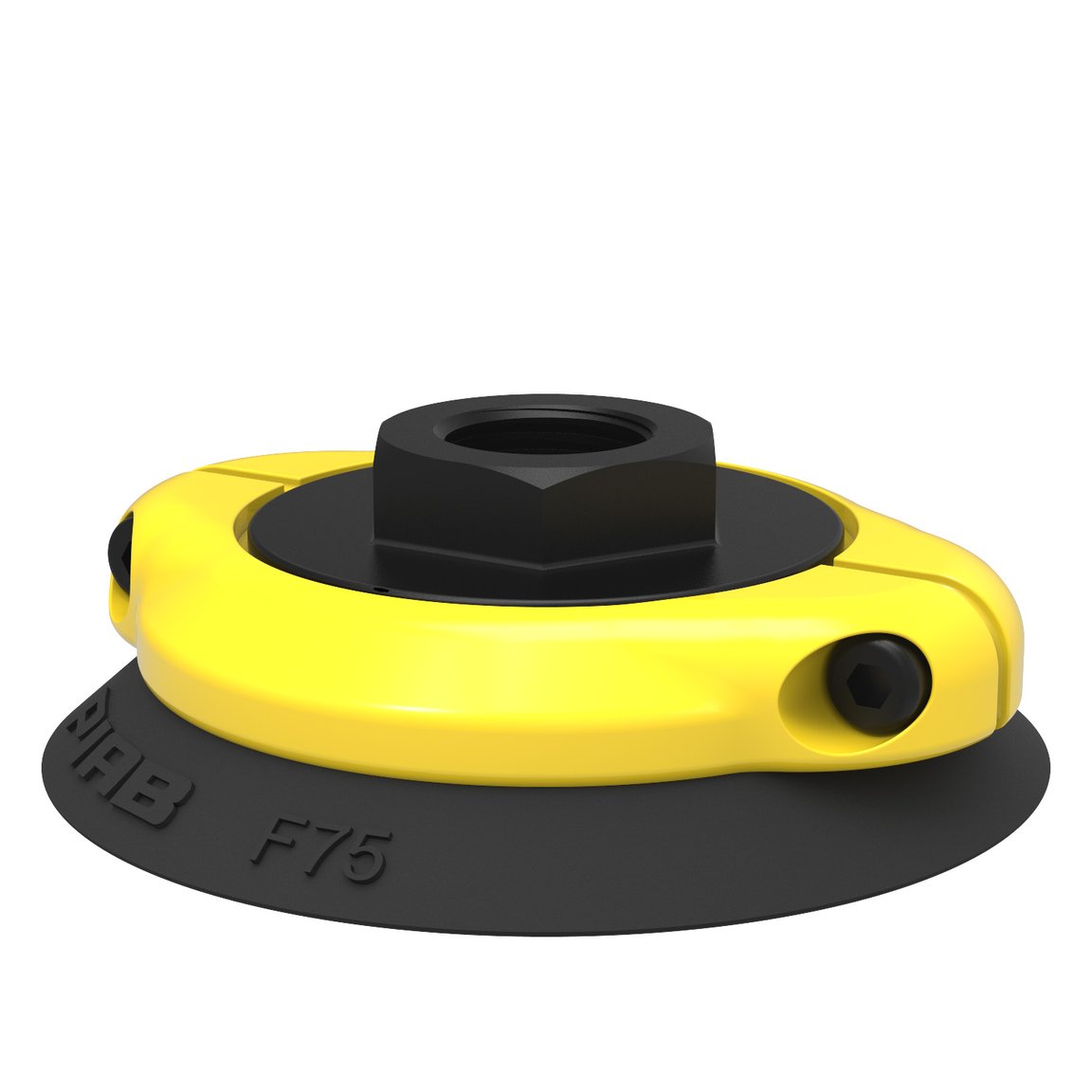 Suction cup F75 Nitrile-PVC, 3/8" NPSF female, with mesh filter - 1