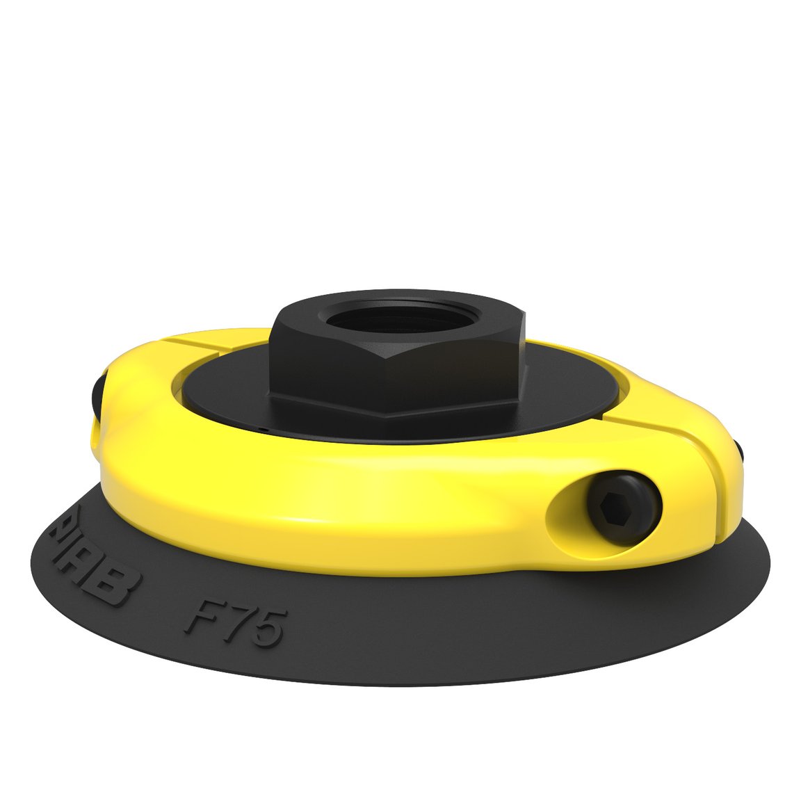 Suction cup F75 Nitrile-PVC, G3/8" female, with cone valve - 1