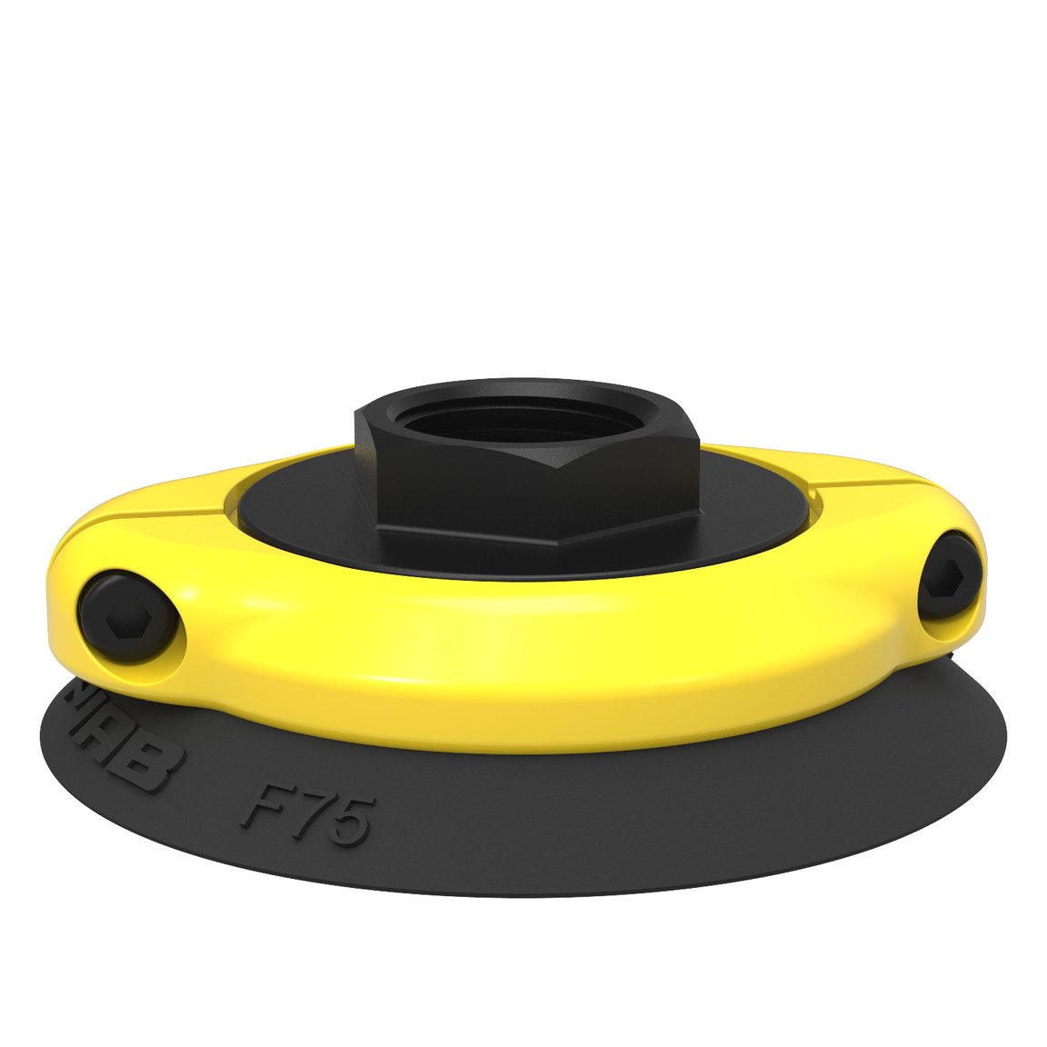 Przyssawka F75 Nitryl-PVC, G1/2" żeński, z zaworem stożkowym - 1