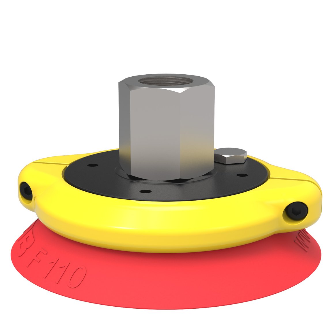 Ventosa F110 Silicone, G1/2" fêmea, com válvula cônica