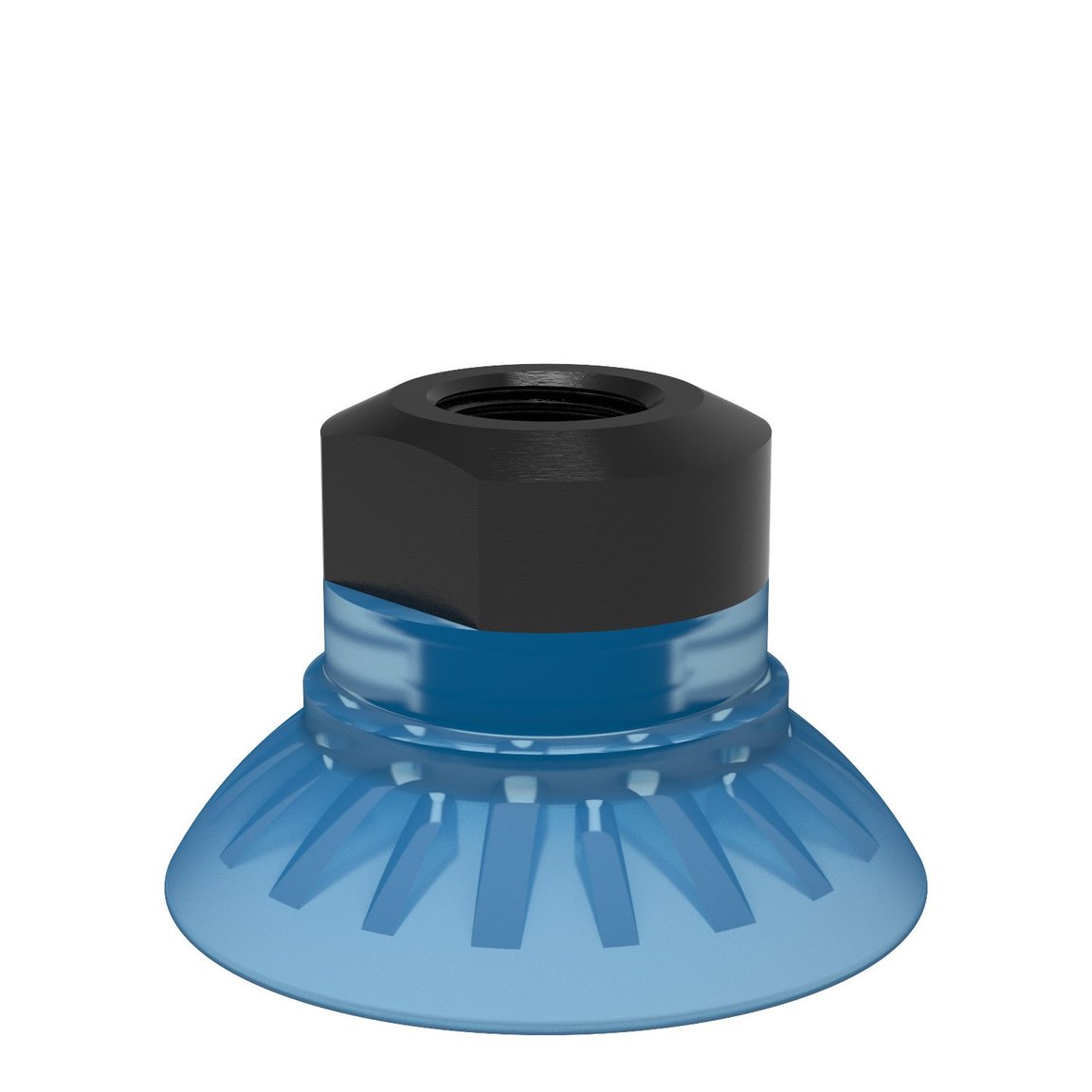 Saugnapf FC35P Polyurethan 50, 1/8" NPSF Innengewinde, mit Drossel-Rückschlagventil - 1