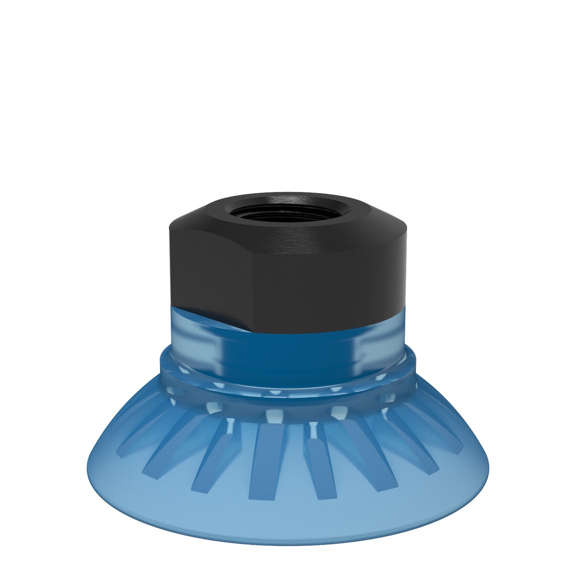 Suction cup FC35P Polyurethane 50, 1/8" NPSF female, with dual flow control valve - 1