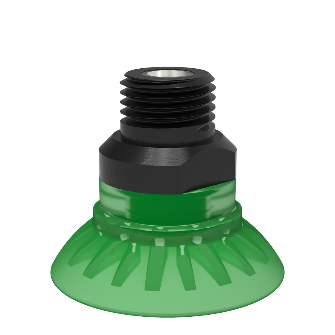 Suction cup FC35P Polyurethane 60, 1/4" NPT male, with dual flow control valve - 1