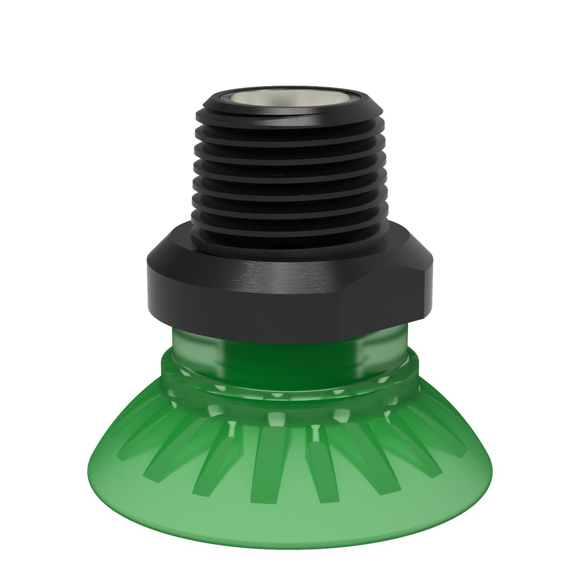 Suction cup FC35P Polyurethane 60, NPT3/8" male, with dual flow control valve - 1