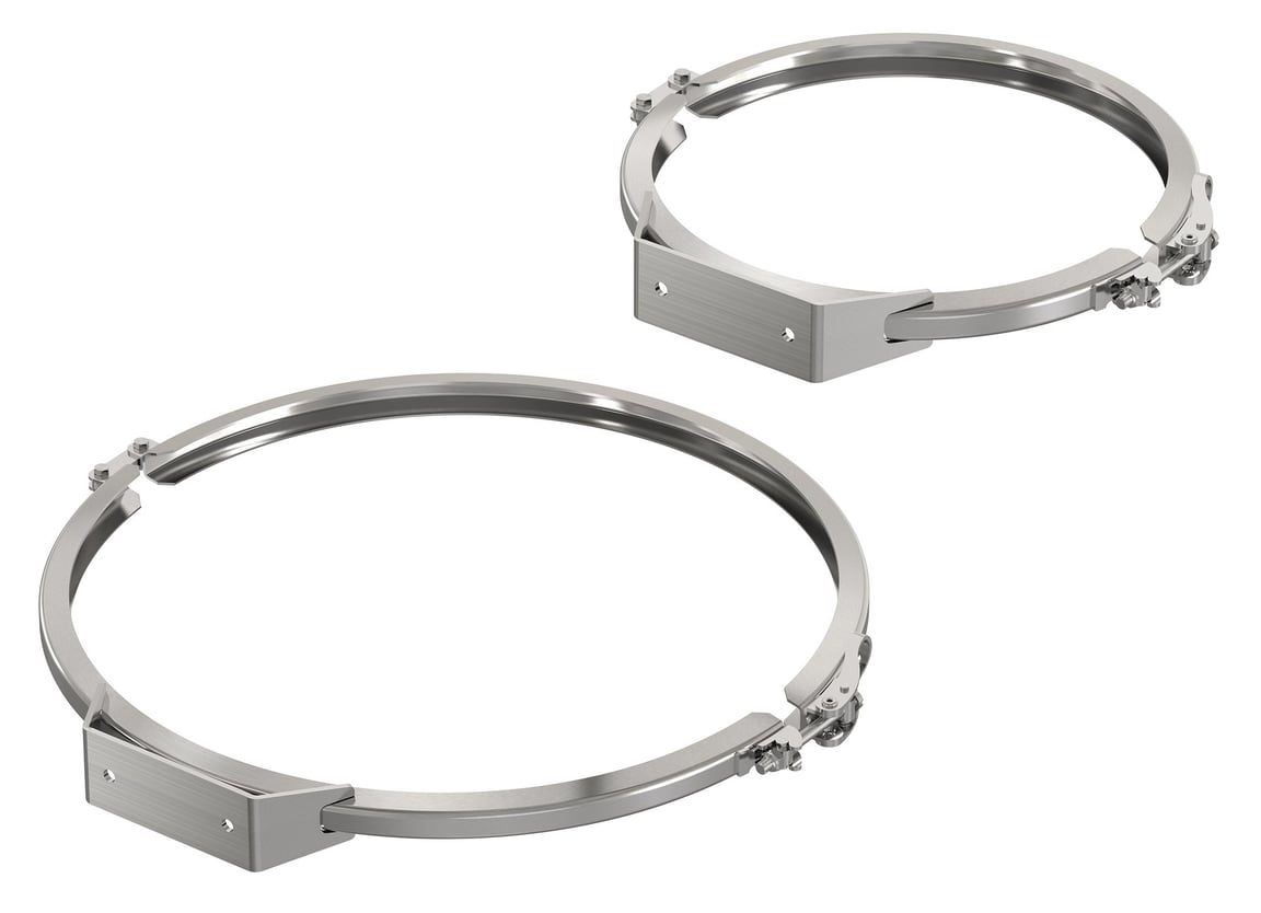 Clamp ring with vibra bracket (size 21/33, T=3mm)