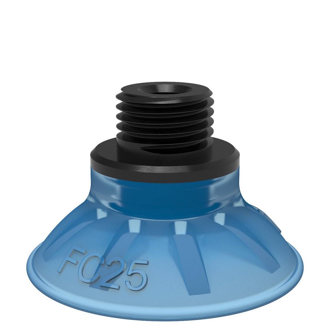 Suction cup FC25P Polyurethane 50, G1/8" male / M5 female, with mesh filter - 1