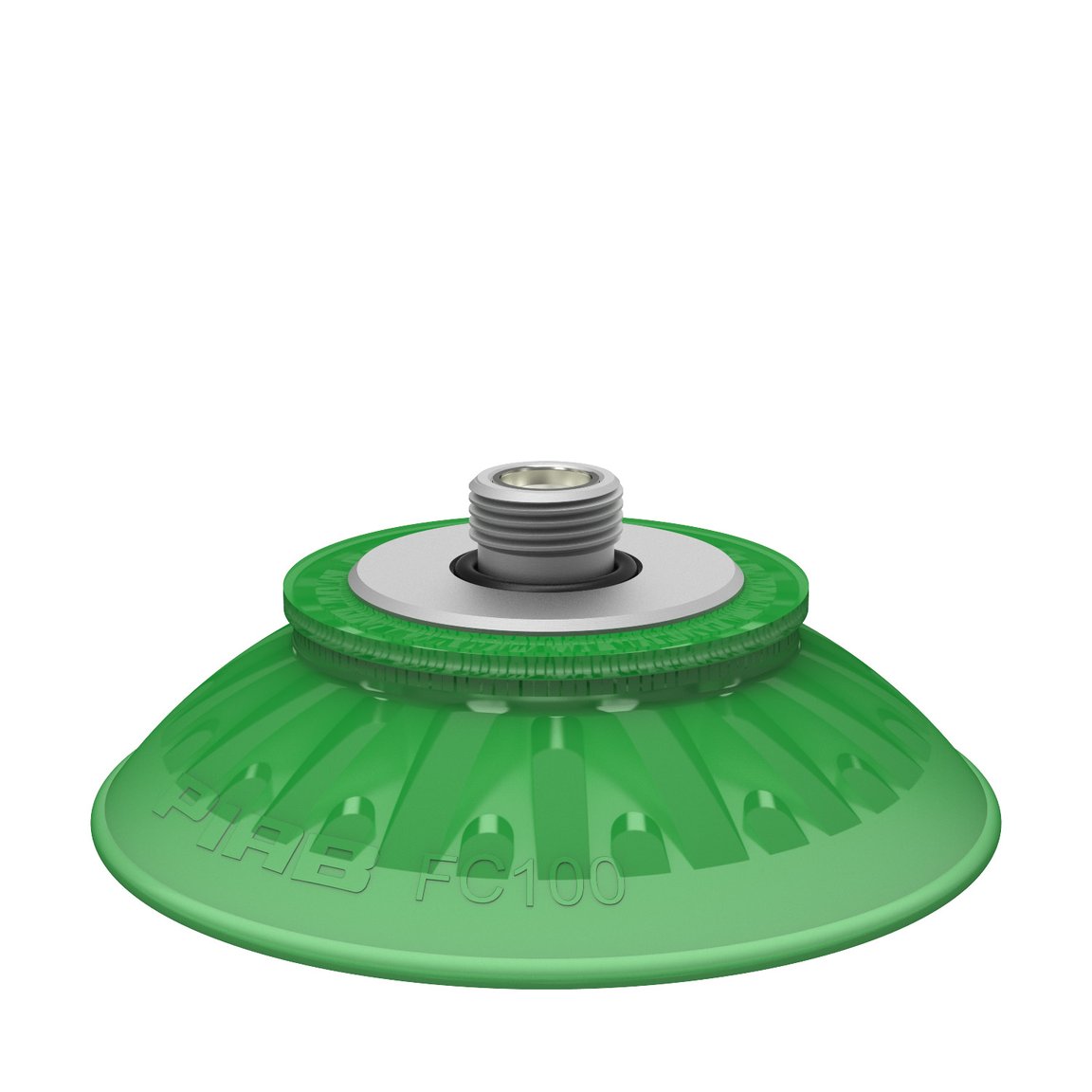 Ventouse FC100P Polyuréthane 60, insert fileté G3/8" mâle, avec filtre maille - 1