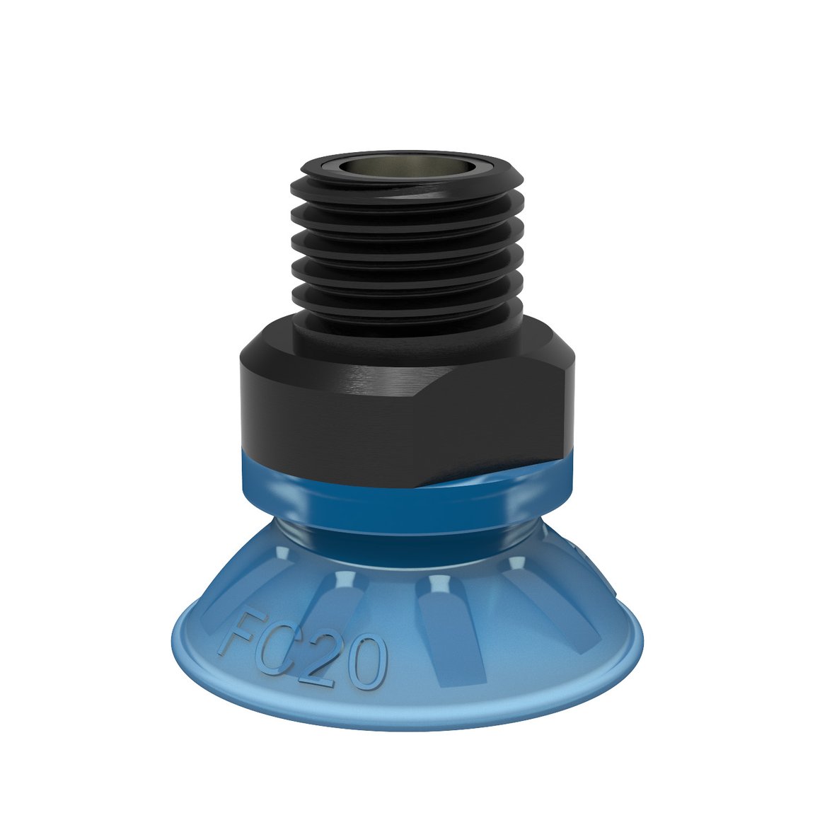 Suction cup FC20P Polyurethane 50, 1/8" NPT male, with mesh filter - 1