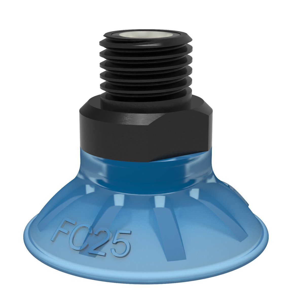 Suction cup FC25P Polyurethane 50, 1/8" NPT male, with mesh filter - 1