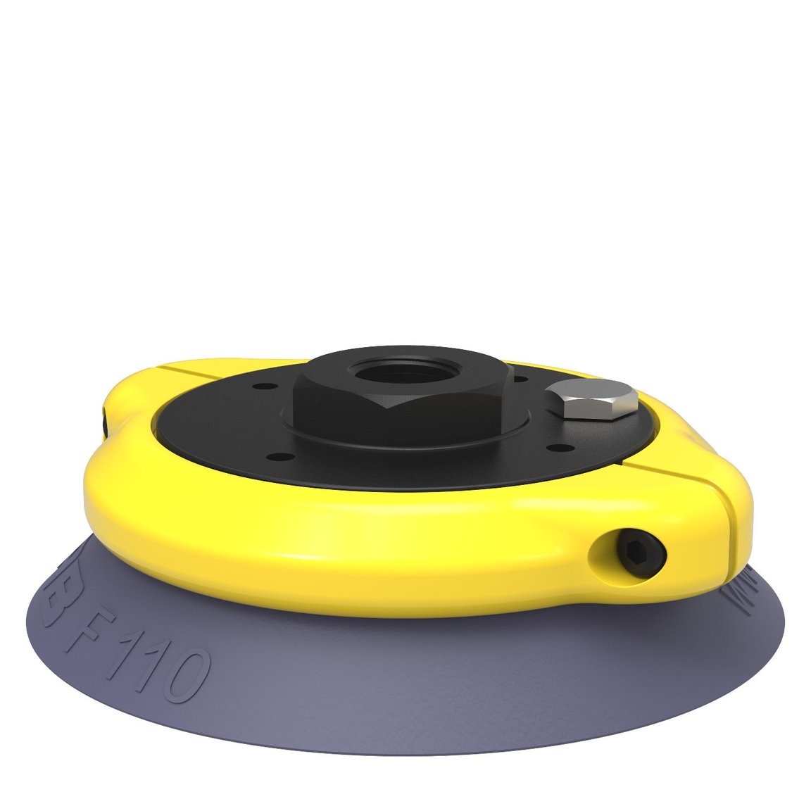 Suction cup F110 HNBR, 3/8" NPSF female, clamp ring with mesh filter - 1