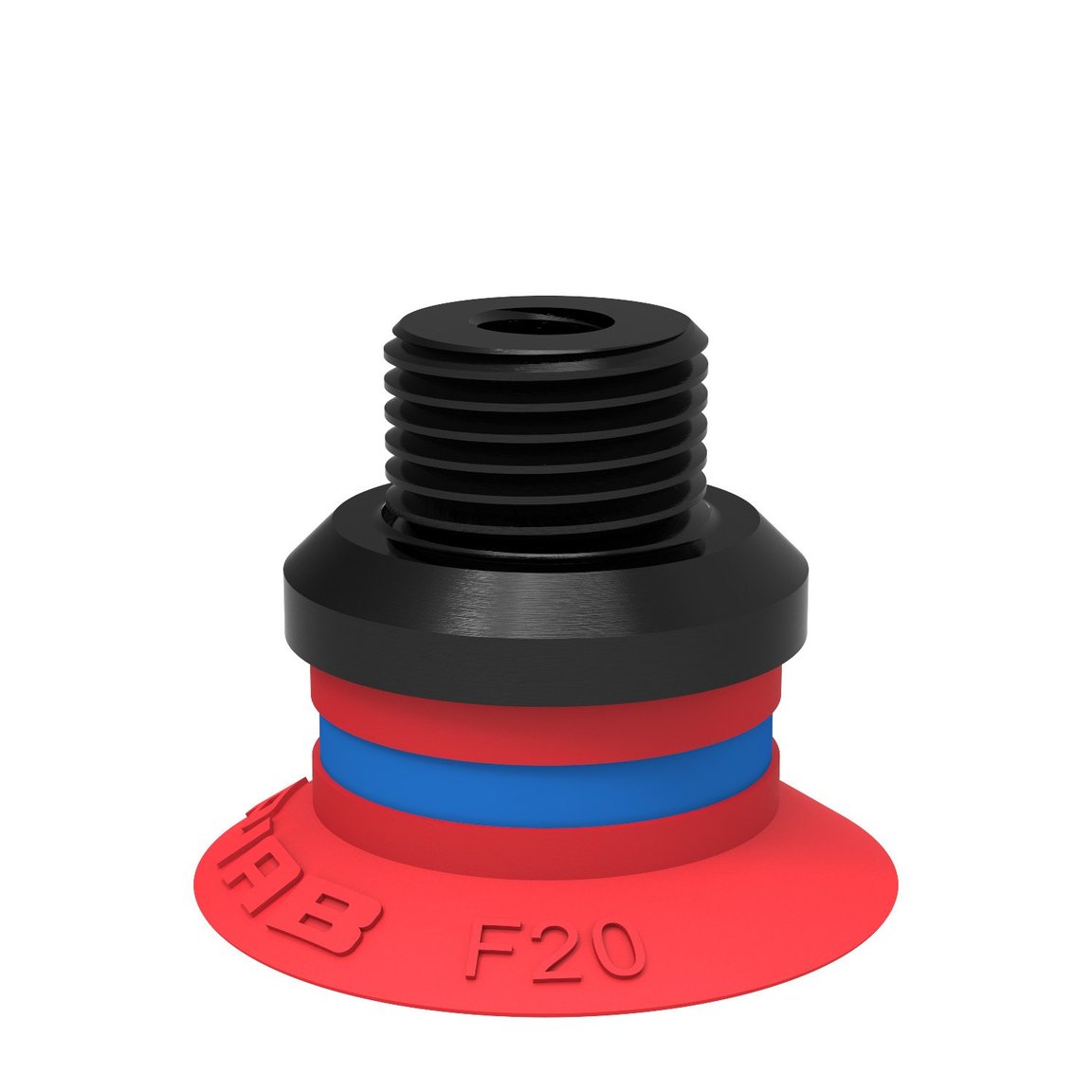 Suction cup F20 Silicone, G1/8" male/M5 female, PA - 1