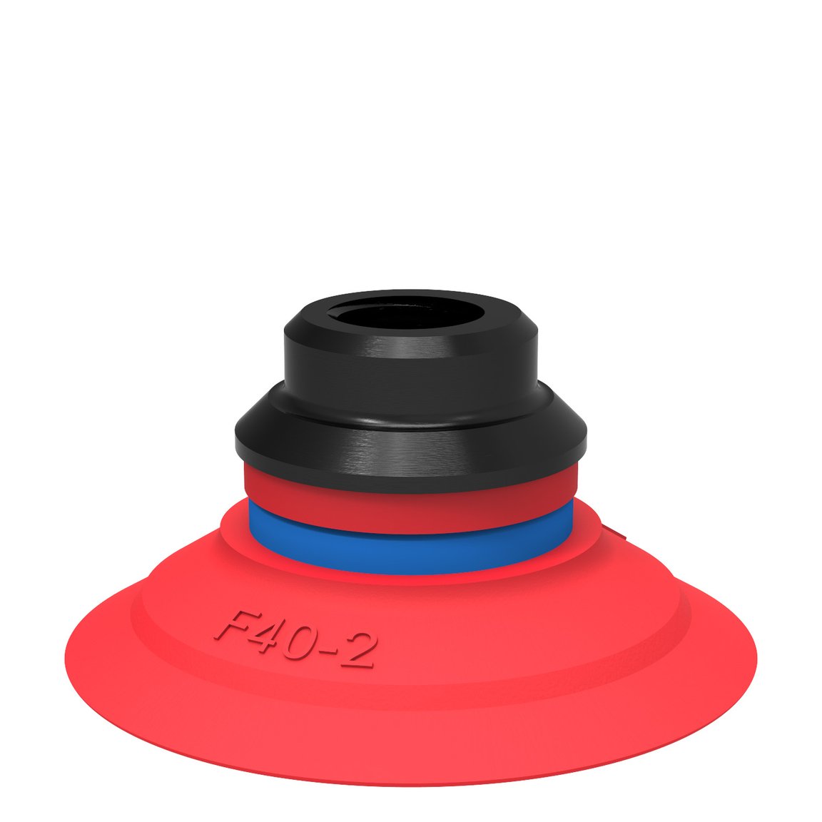 Suction cup F40-2 Silicone, 1/8" NPSF female PA - 1