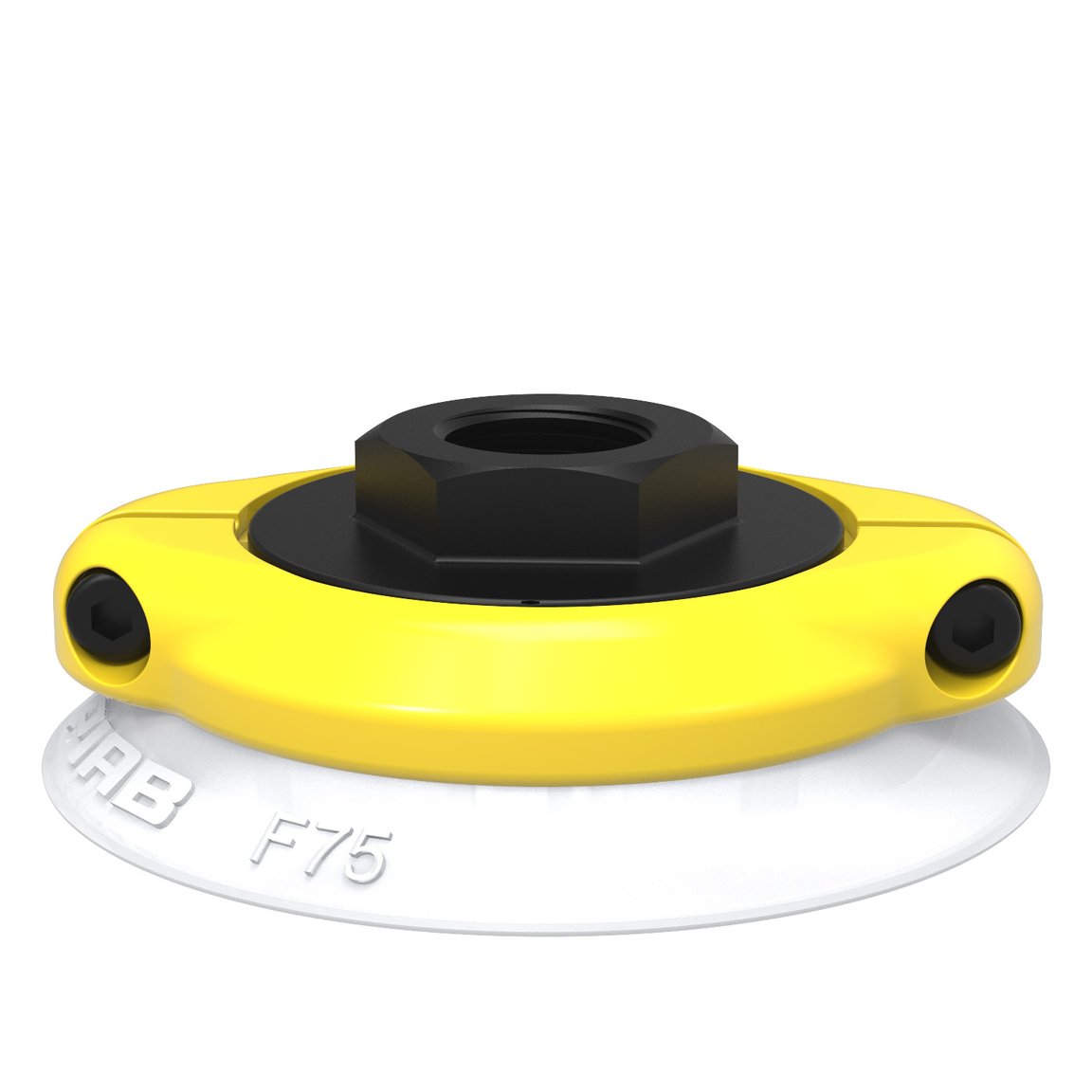 Suction cup F75 Silicone FCM, G3/8" female, with mesh filter - 1