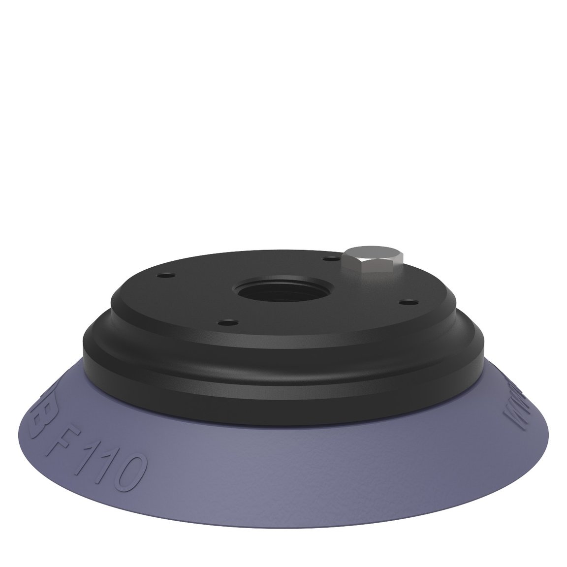 Suction cup F110 HNBR, G1/2" female Al, with mesh filter