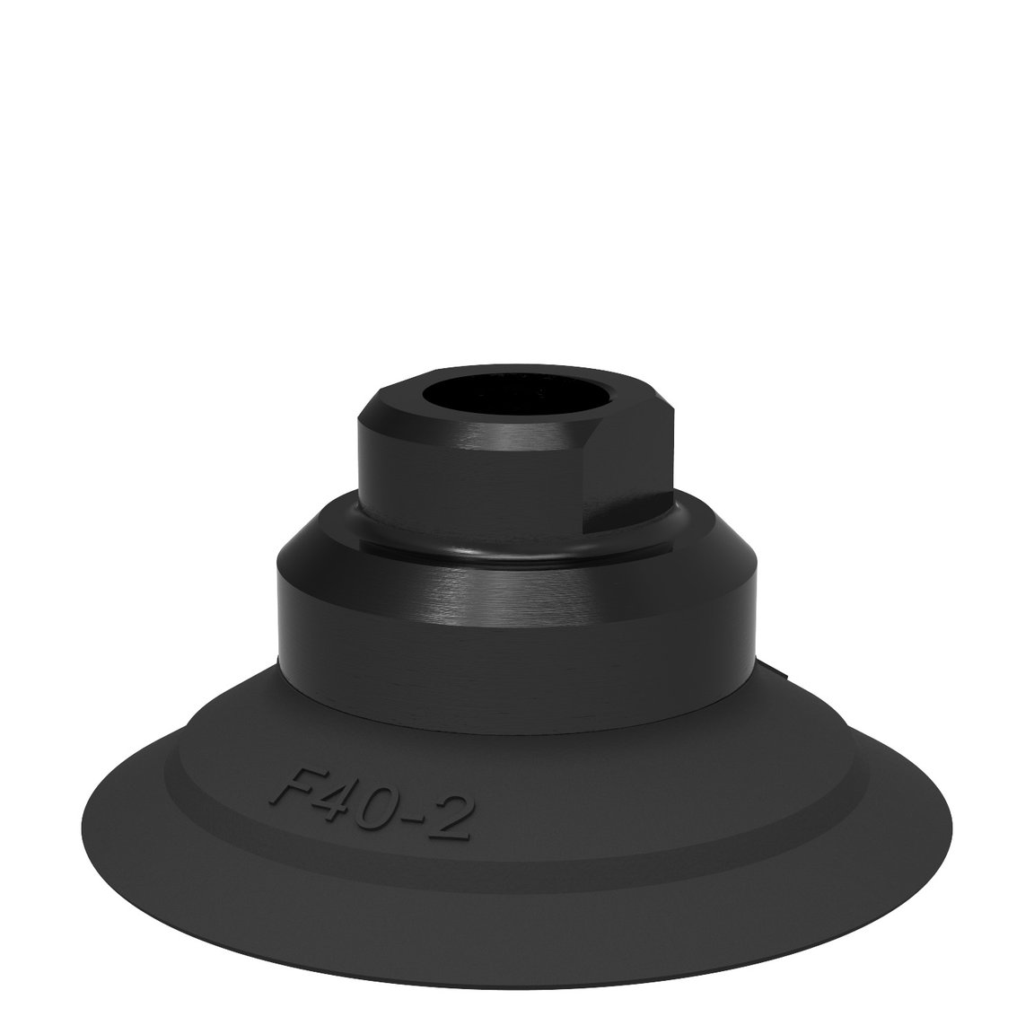 Ventosa F40-2 Nitrile-PVC, 1/8" NPSF femmina con tastatore - 1
