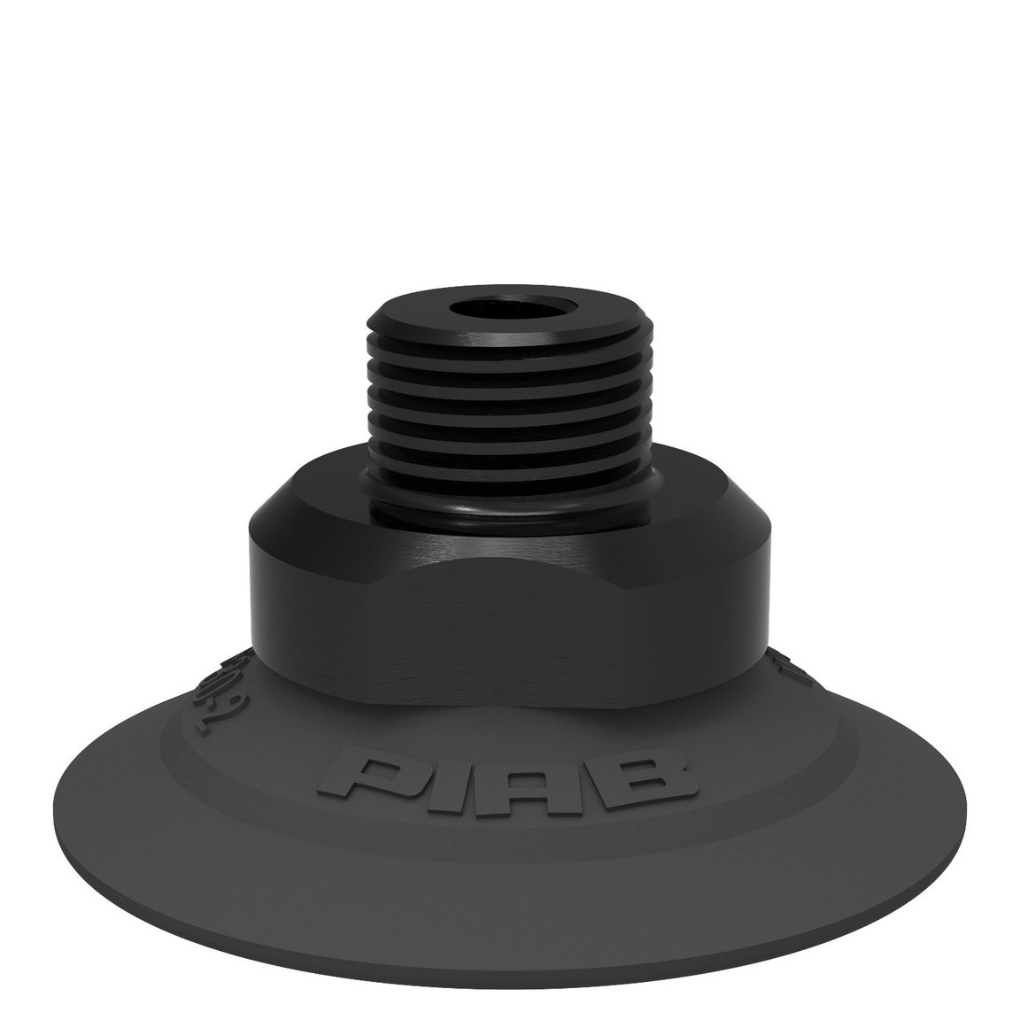Suction cup F30-2 Chloroprene, G1/8" male/M5 female, with cone valve - 1