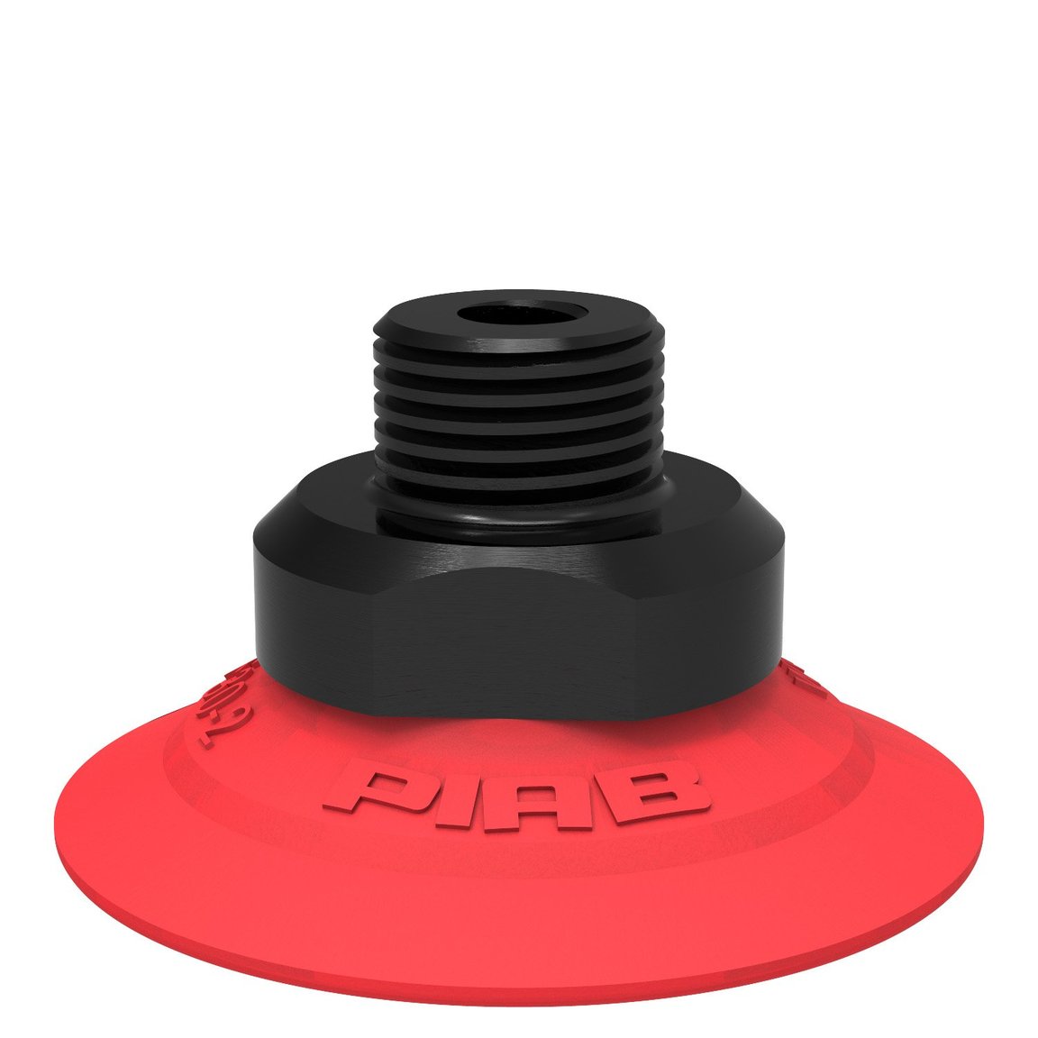 Suction cup F30-2 Silicone, G1/8" male/M5 female, with cone valve - 1