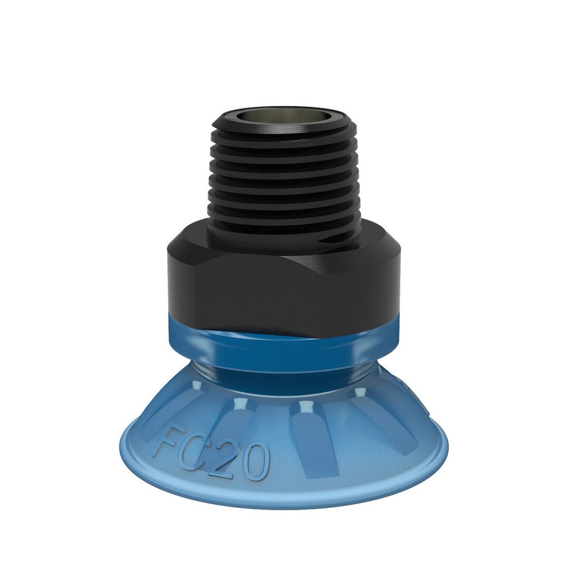 Suction cup FC20P Polyurethane 50, G1/8" male, with dual flow control valve