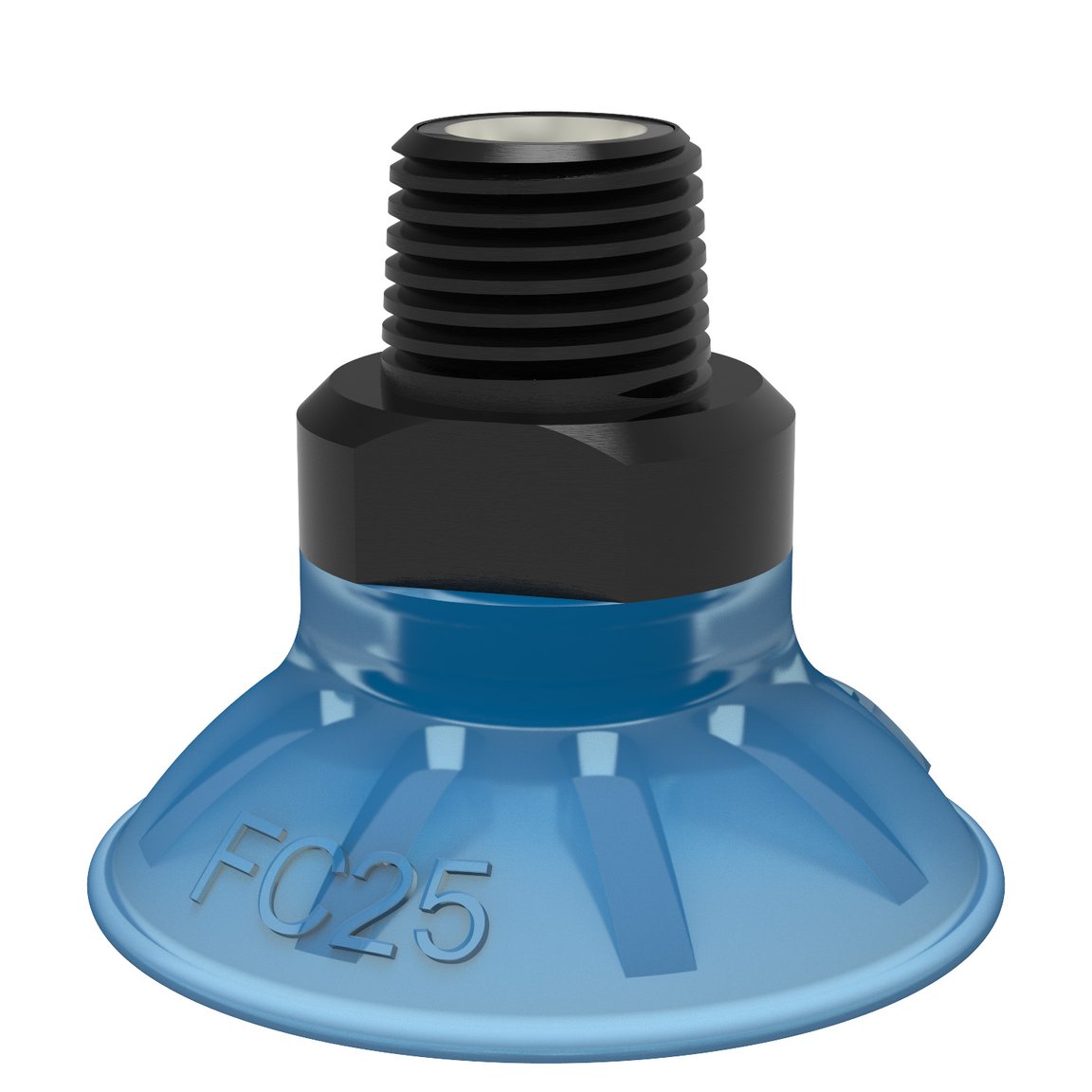 Suction cup FC25P Polyurethane 50, G1/8" male, with dual flow control valve - 1