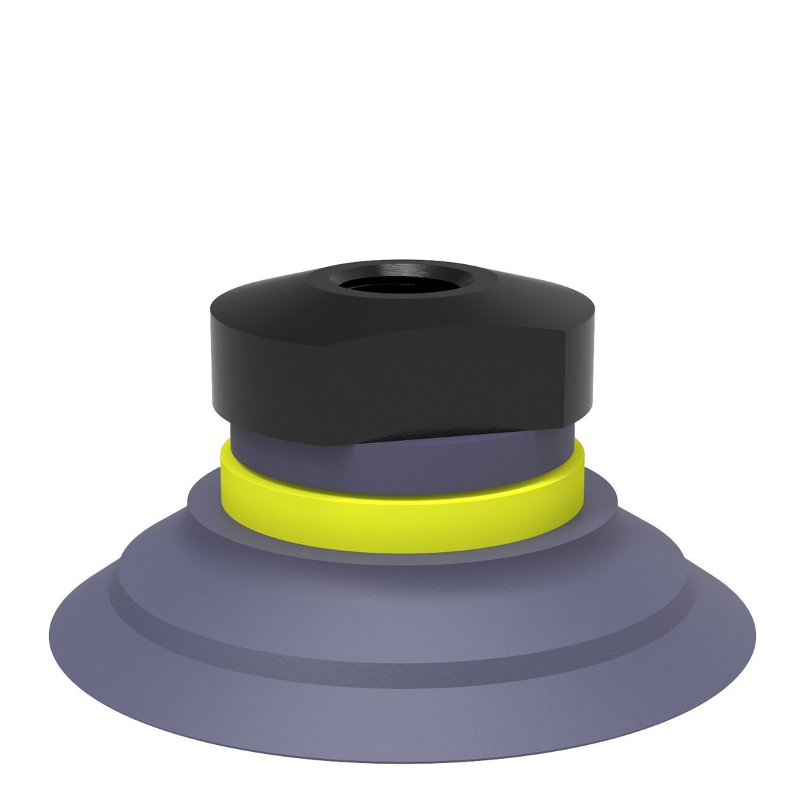 Suction cup F50-2 HNBR, 1/8" NPSF female, with dual flow control valve