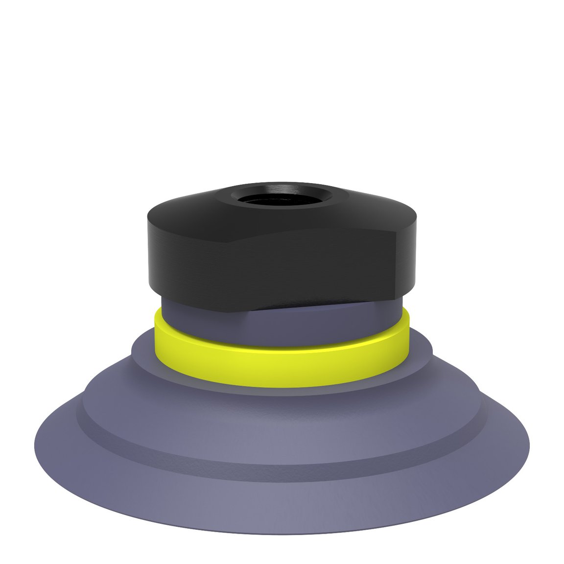Suction cup F50-2 HNBR, 1/8" NPSF female, with dual flow control valve - 1
