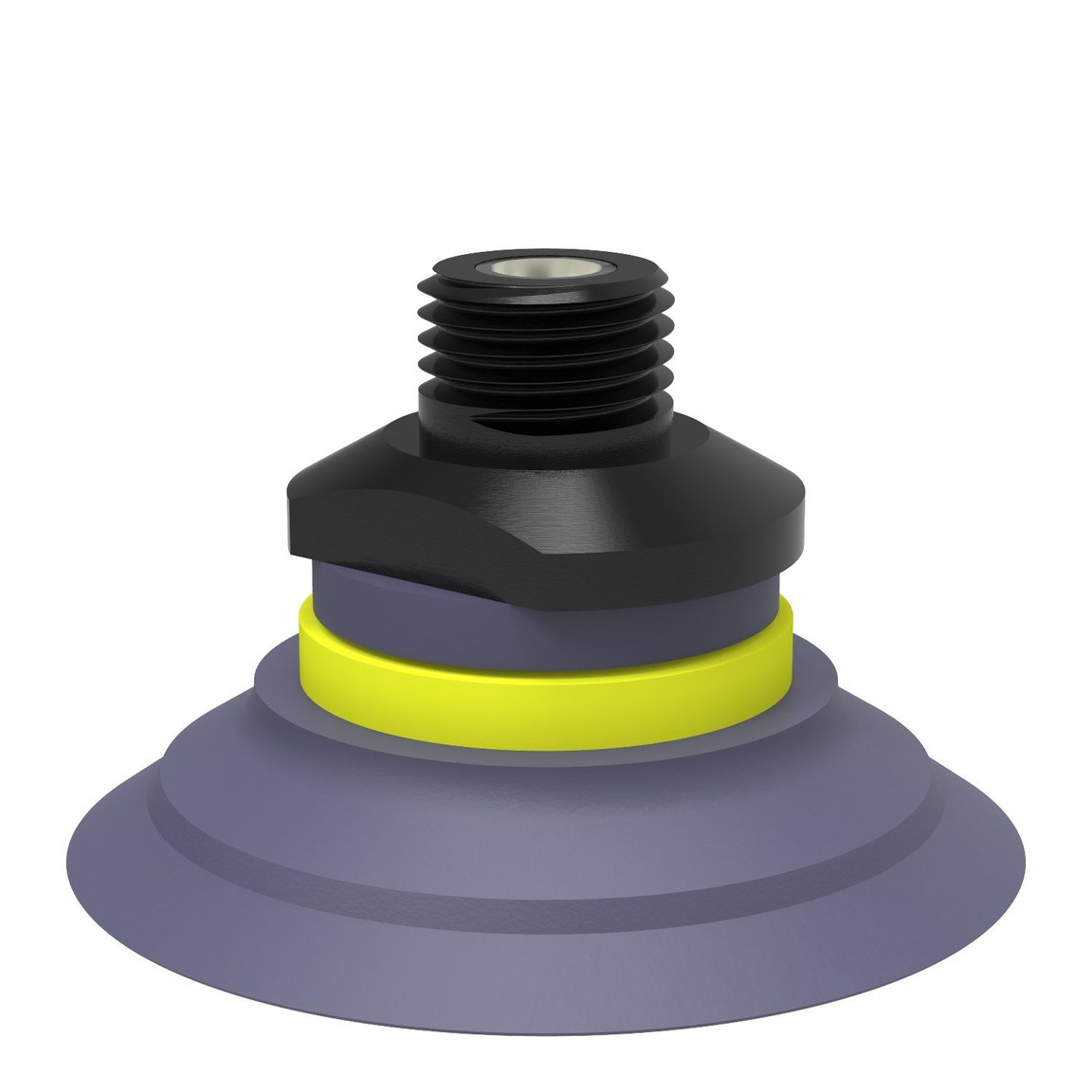 Suction cup F50-2 HNBR, 1/4" NPT male, with dual flow control valve - 1
