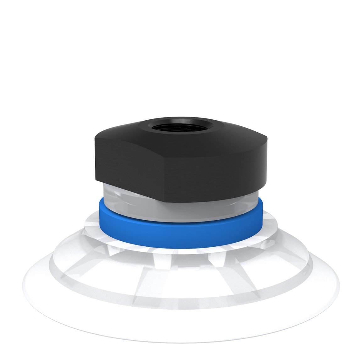 Suction cup F50-2 Silicone FCM, 1/8" NPSF female, with mesh filter - 1