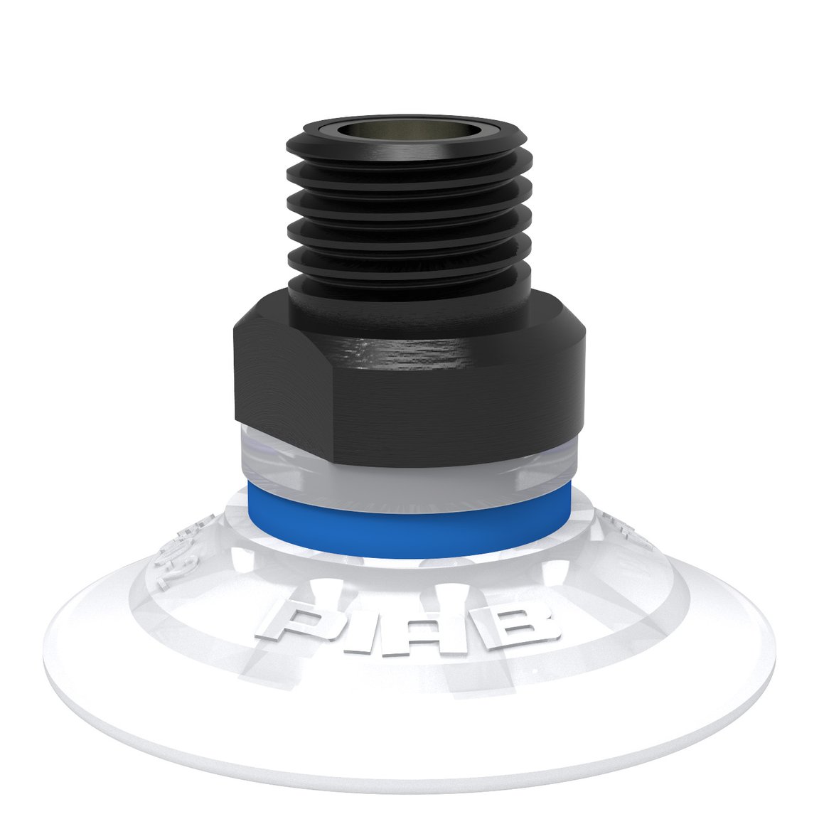 Suction cup F30-2 Silicone FCM, 1/8" NPT male, with mesh filter - 1