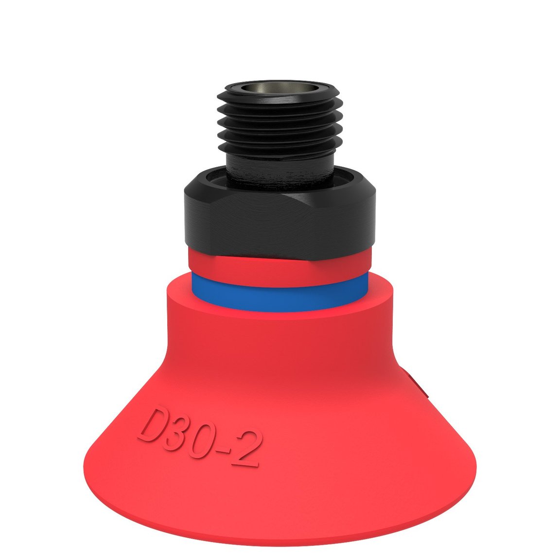 Suction cup D30-2 Silicone, G1/8" male, with mesh filter