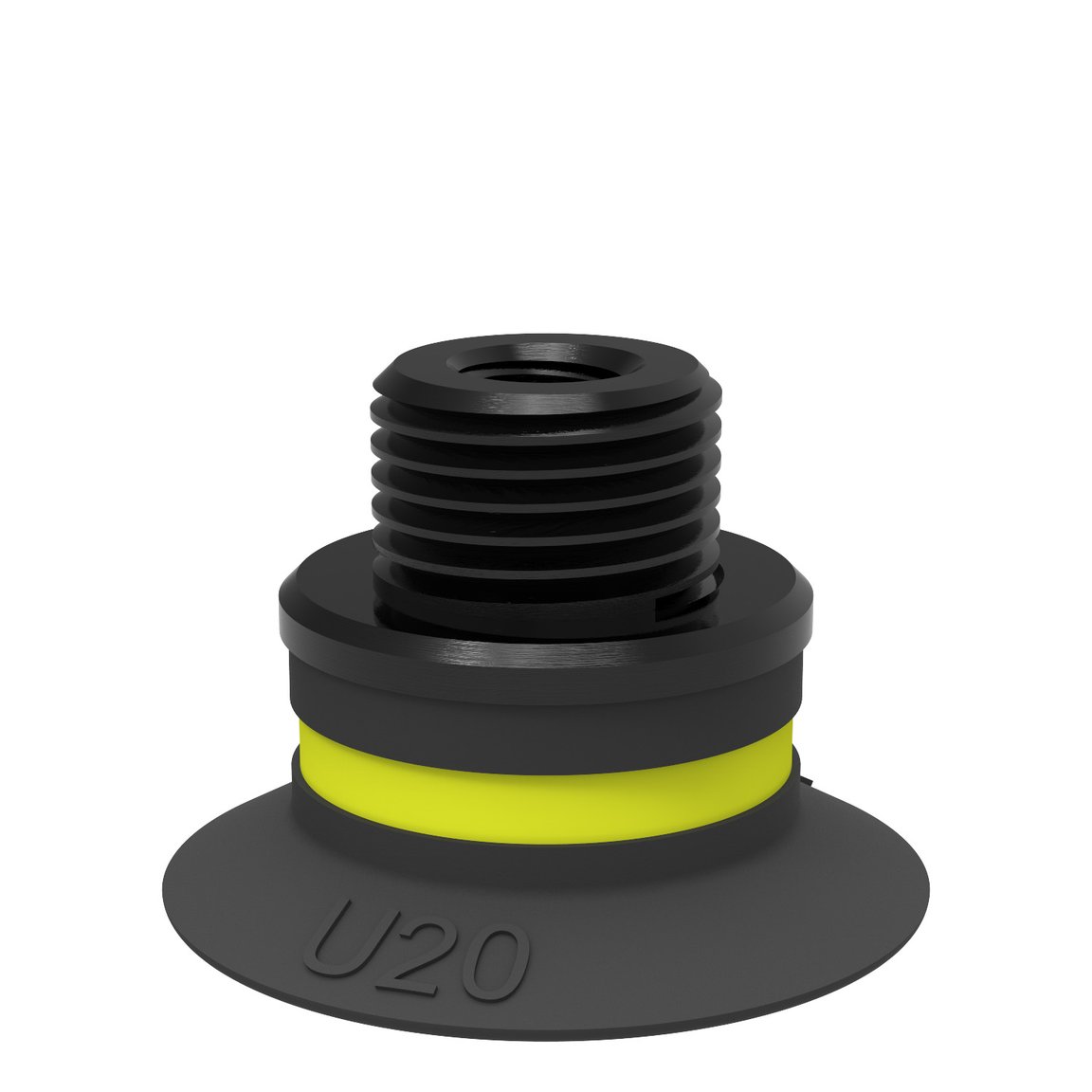 Suction cup U20 Chloroprene, G1/8" male/M5 female