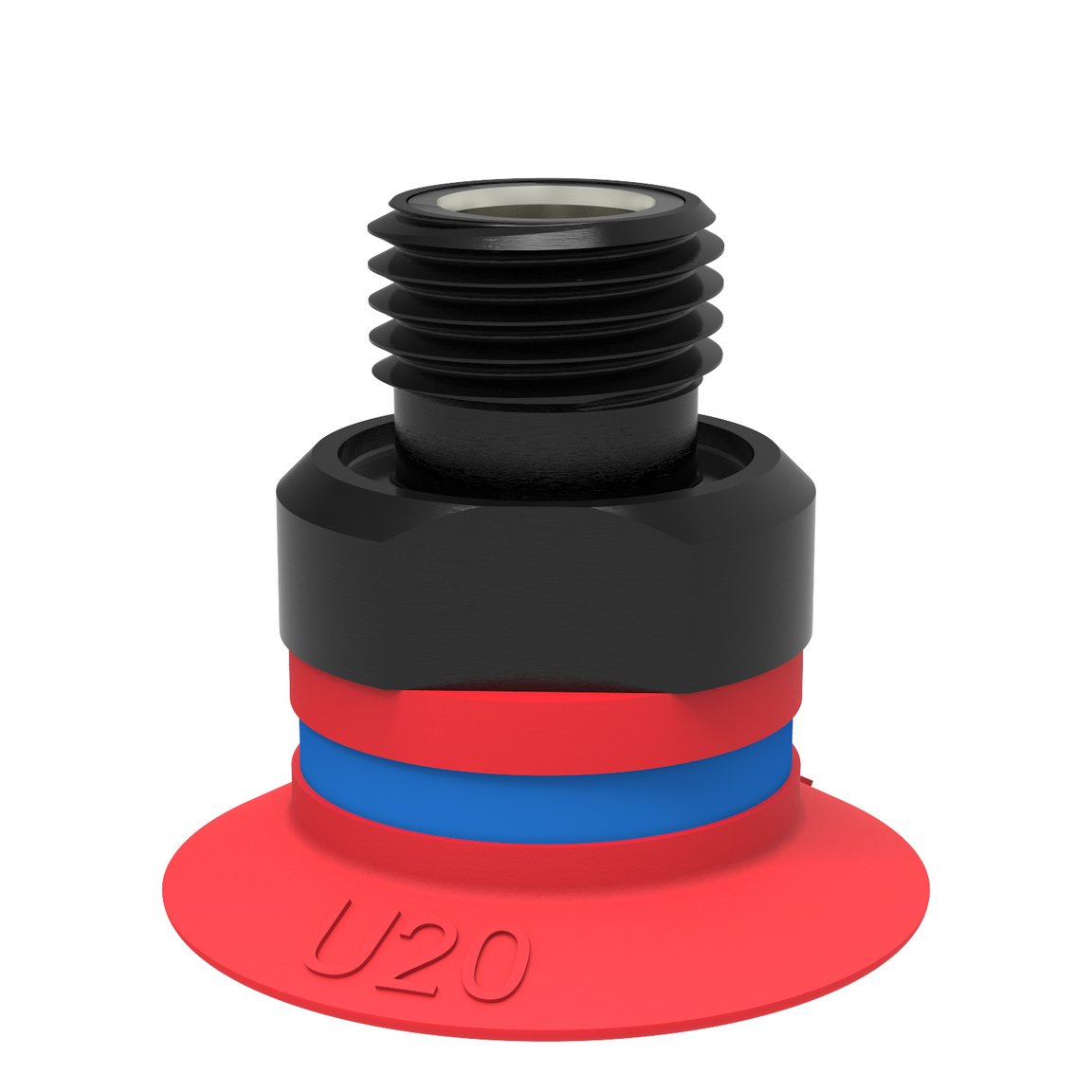 Suction cup U20 Silicone, G1/8" male, with mesh filter - 1