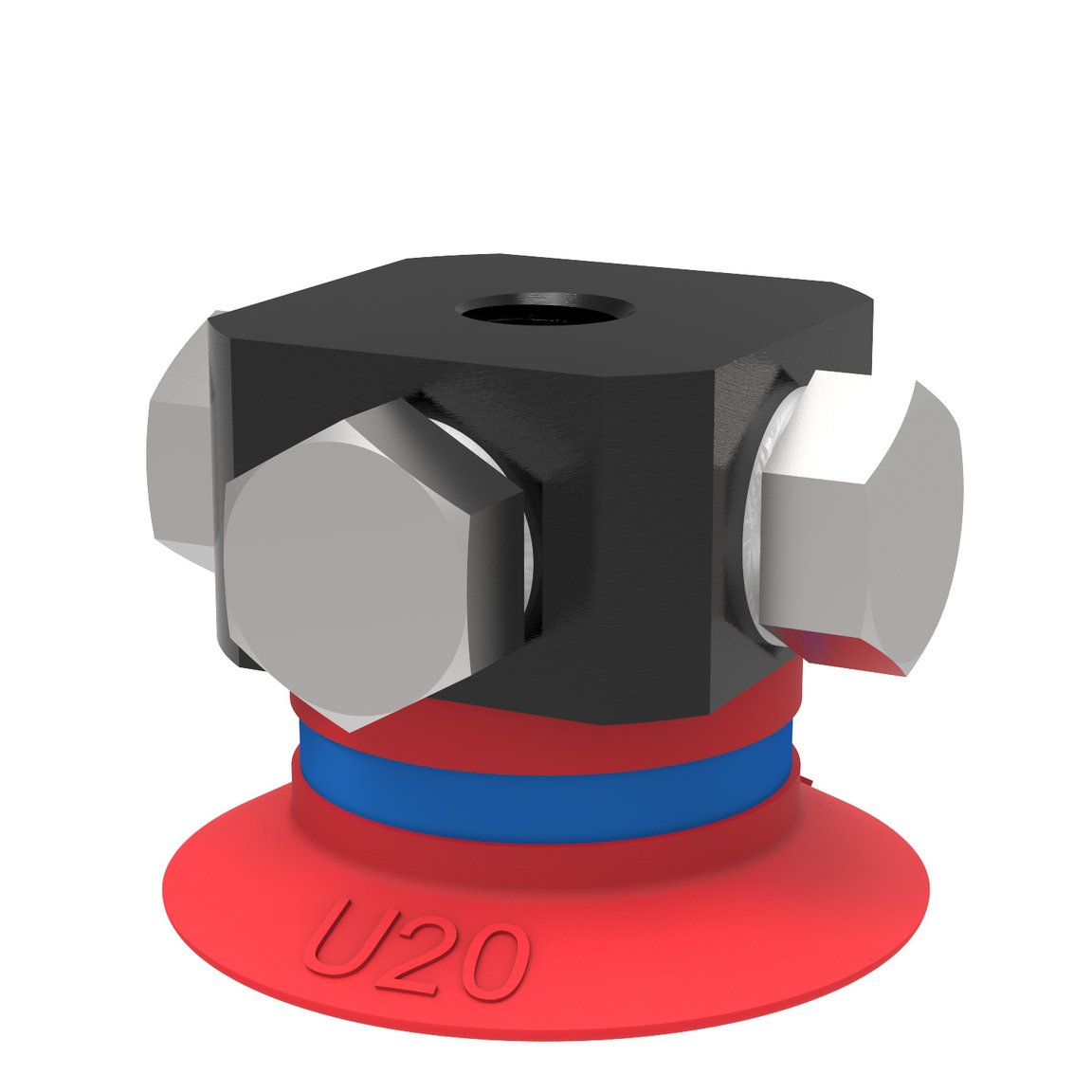 Suction cup U20 Silicone, 5xM5 female - 1