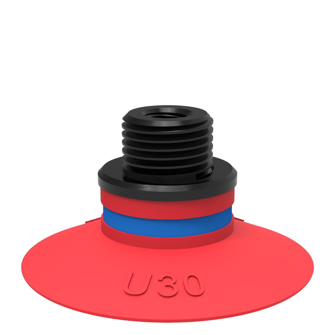 Suction cup U30 Silicone, G1/8" male / M5 female