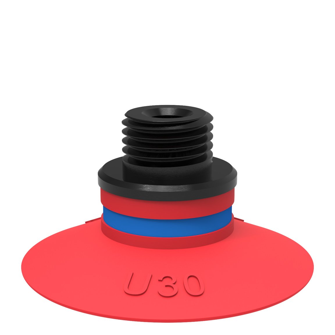 Suction cup U30 Silicone, G1/8" male / M5 female, with mesh filter - 1