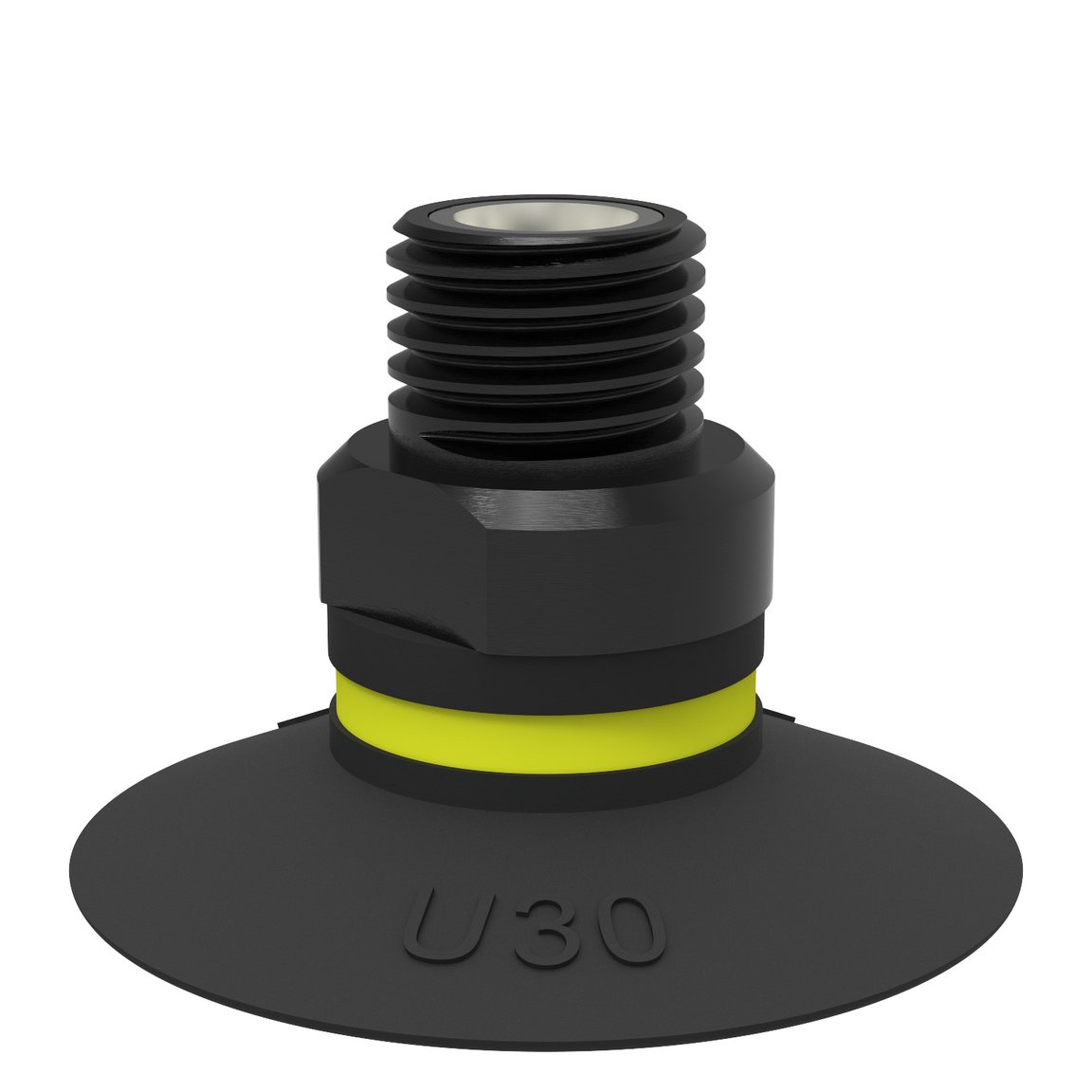 Suction cup U30 Nitrile-PVC, 1/8" NPT male, with mesh filter - 1