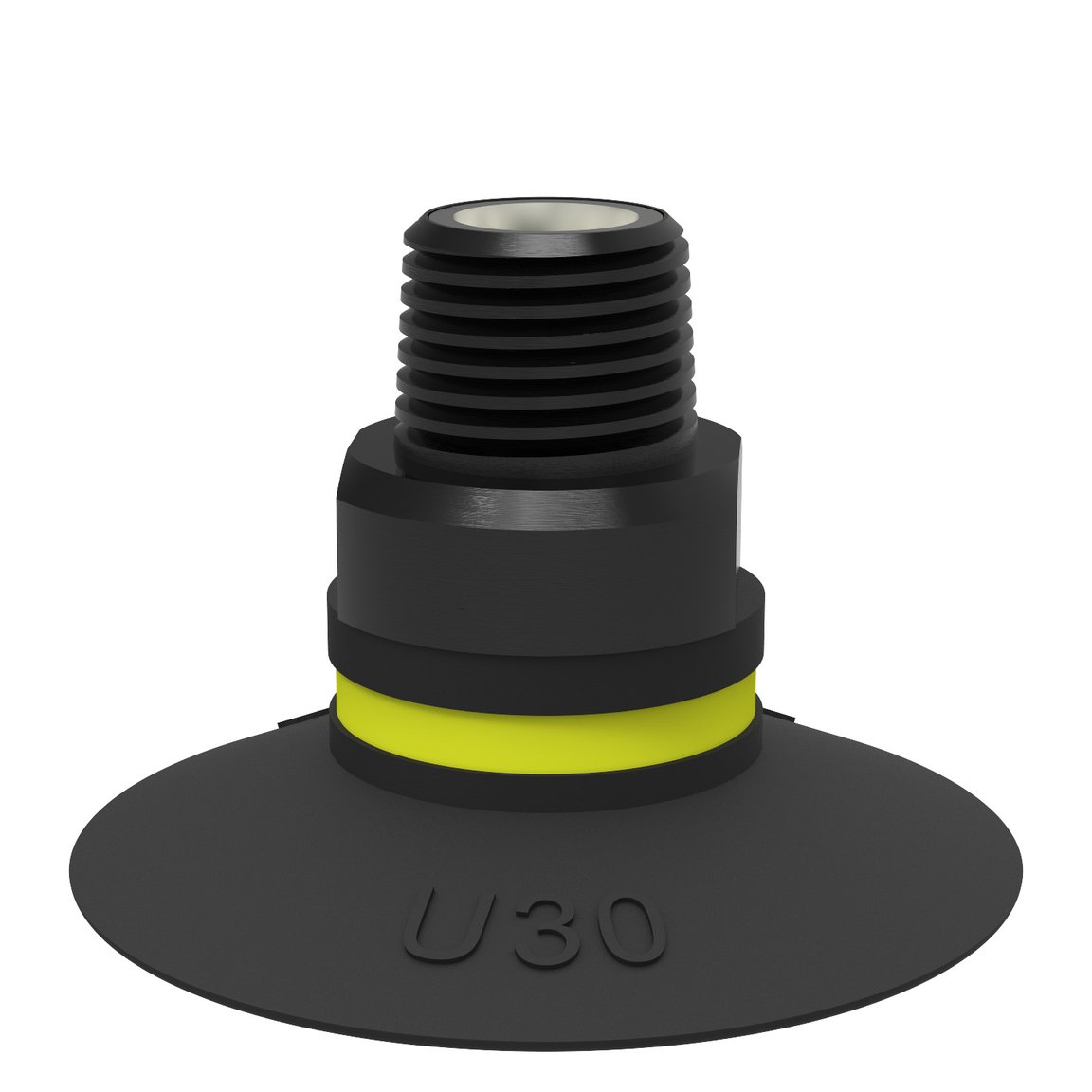 Suction cup U30 Nitrile-PVC, G1/8" male, with dual flow control valve