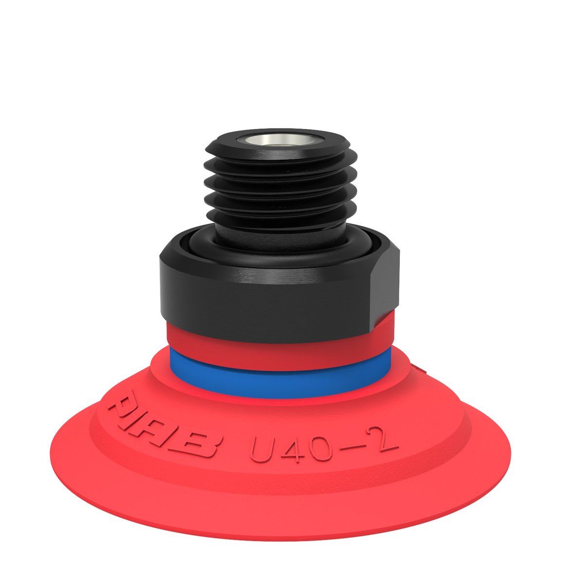 Suction cup U40-2 Silicone, G1/4" male, with mesh filter